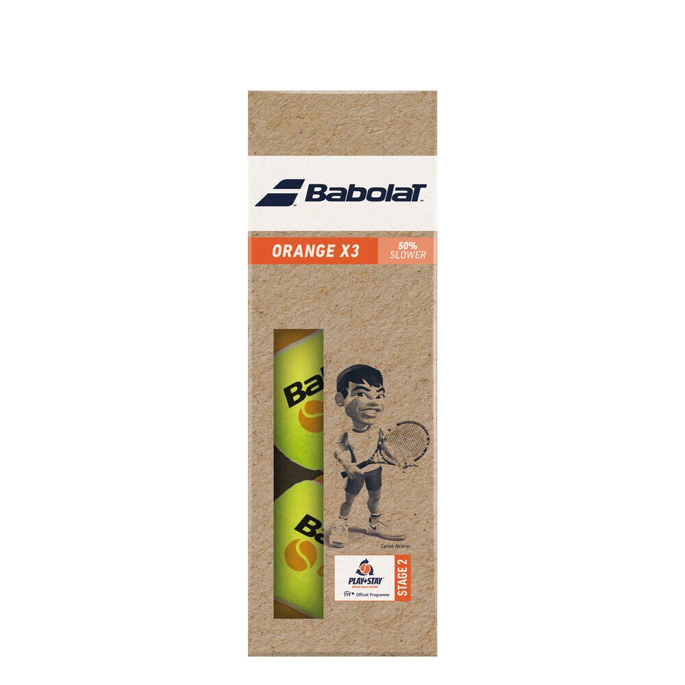 Babolat Tennisball Orange X3 (Stage 2)