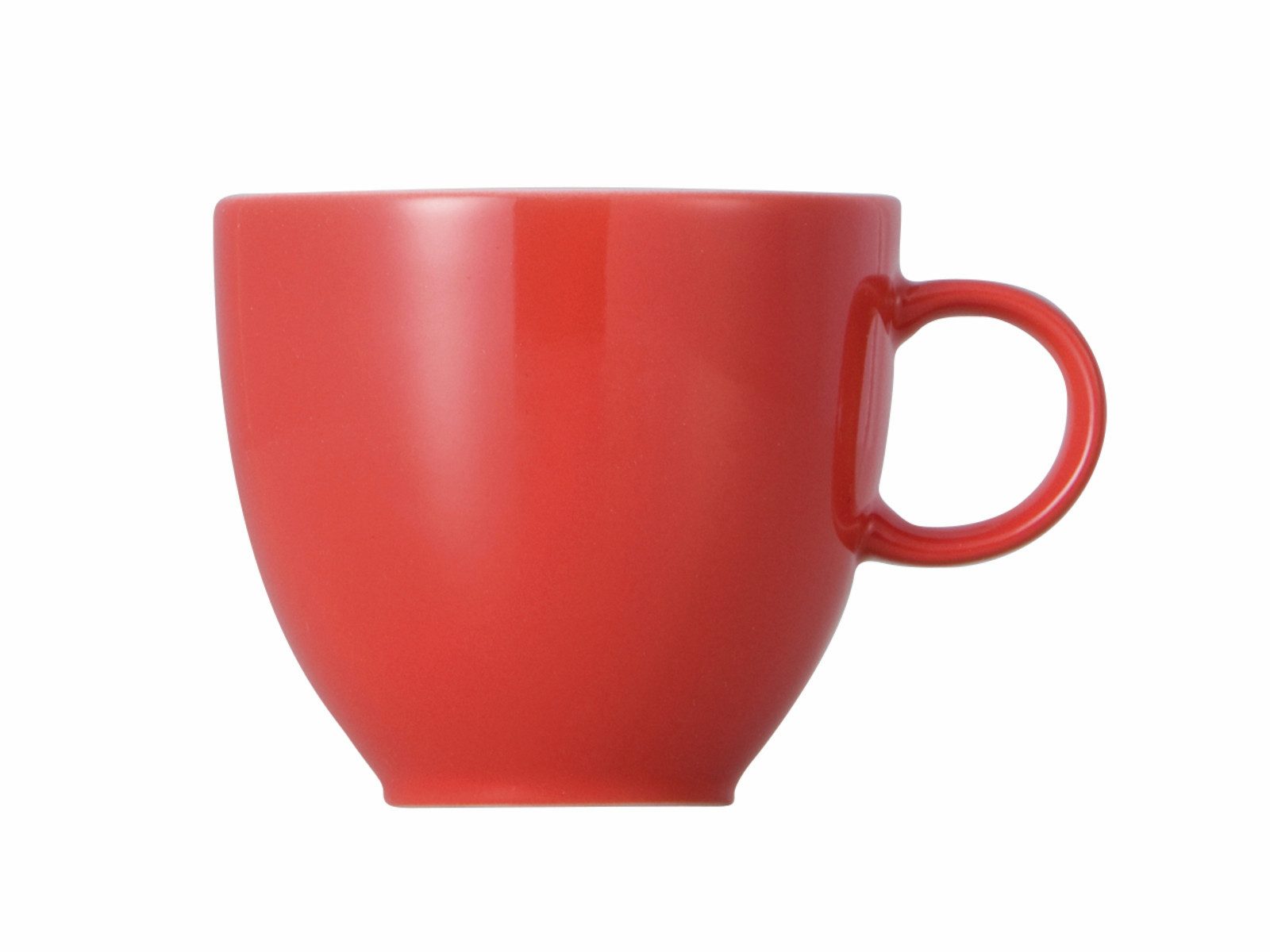 Thomas Porzellan Espressotasse Sunny Day New Red Espresso/Mokka-Obertasse 0,08 l, Porzellan, Tassen