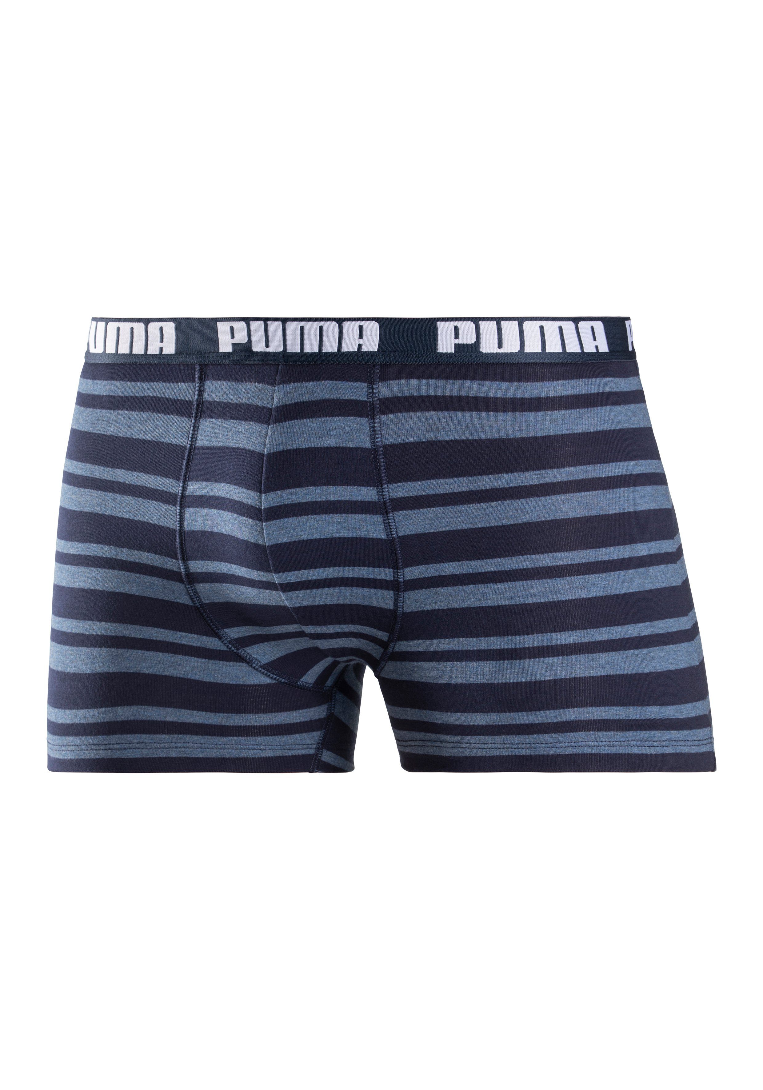 PUMA Boxershorts PUMA MEN EVERYDAY PLACED LOGO BOXERS 2P (2er Pack) mit Logo Webbund – Bild 5 von 5