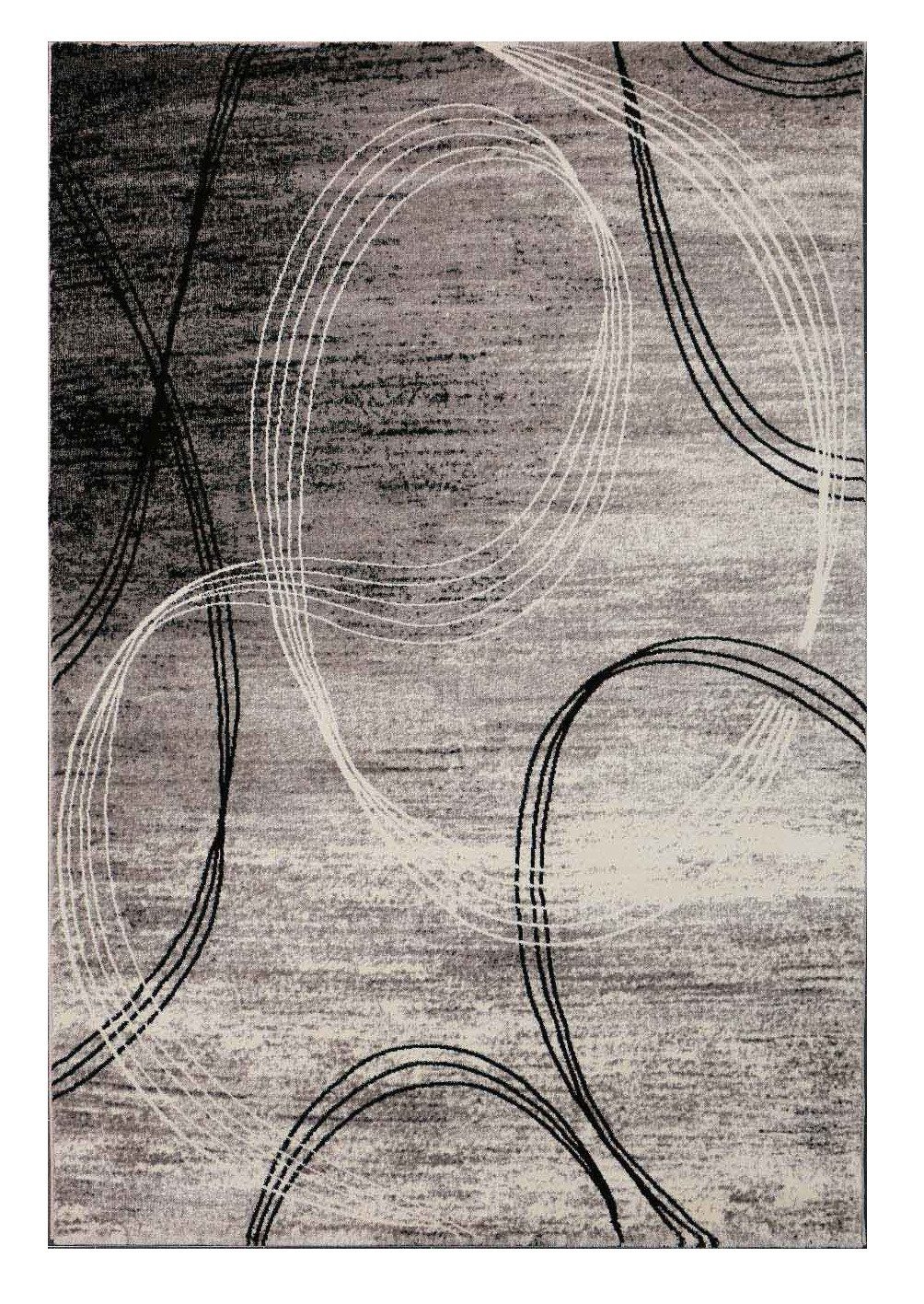 Vimoda Designteppich Wohnzimmerteppich, Rechteckig, Höhe: 11 mm, Kreisel Mu günstig online kaufen