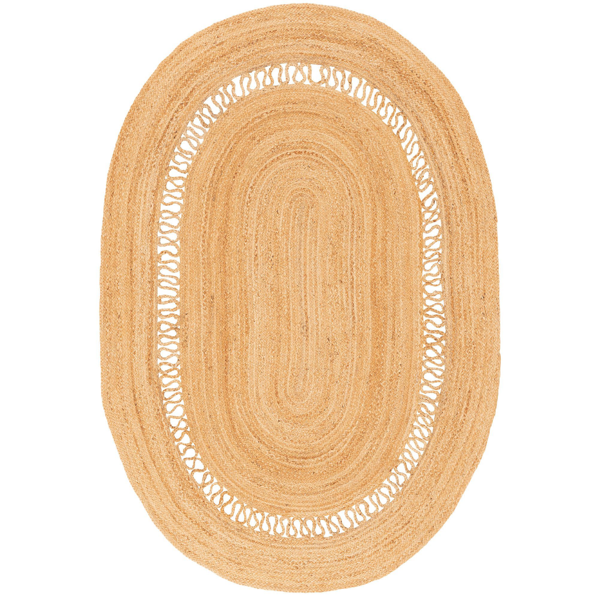 Pergamon Sisalteppich Naturfaser Teppich Jute Salsa Modern, Oval, Höhe: 9 m günstig online kaufen