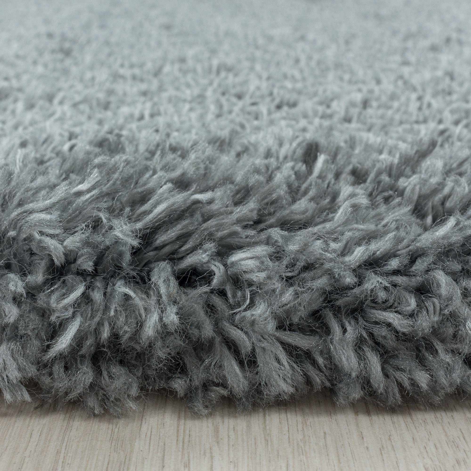 Ayyildiz Teppiche Hochflor-Teppich FLUFFY 3500, auch als Läufer und in Rund, rechteckig, Höhe: 50 mm, Langflor, Shaggy, uni, robust, Wohnzimmer – Bild 5 von 5