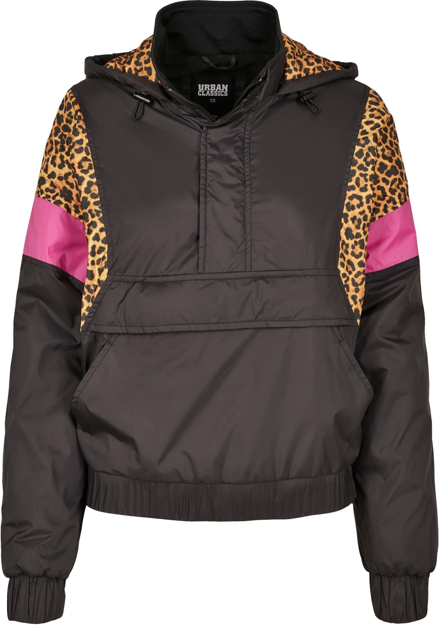 URBAN CLASSICS Outdoorjacke Ladies AOP Mixed Pull Over Jacket Überziehjacke Damen