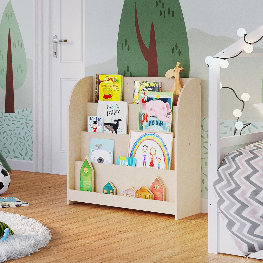 Bellabino Kinderregal Baru, natur unbehandelt, Bücherregal günstig online kaufen
