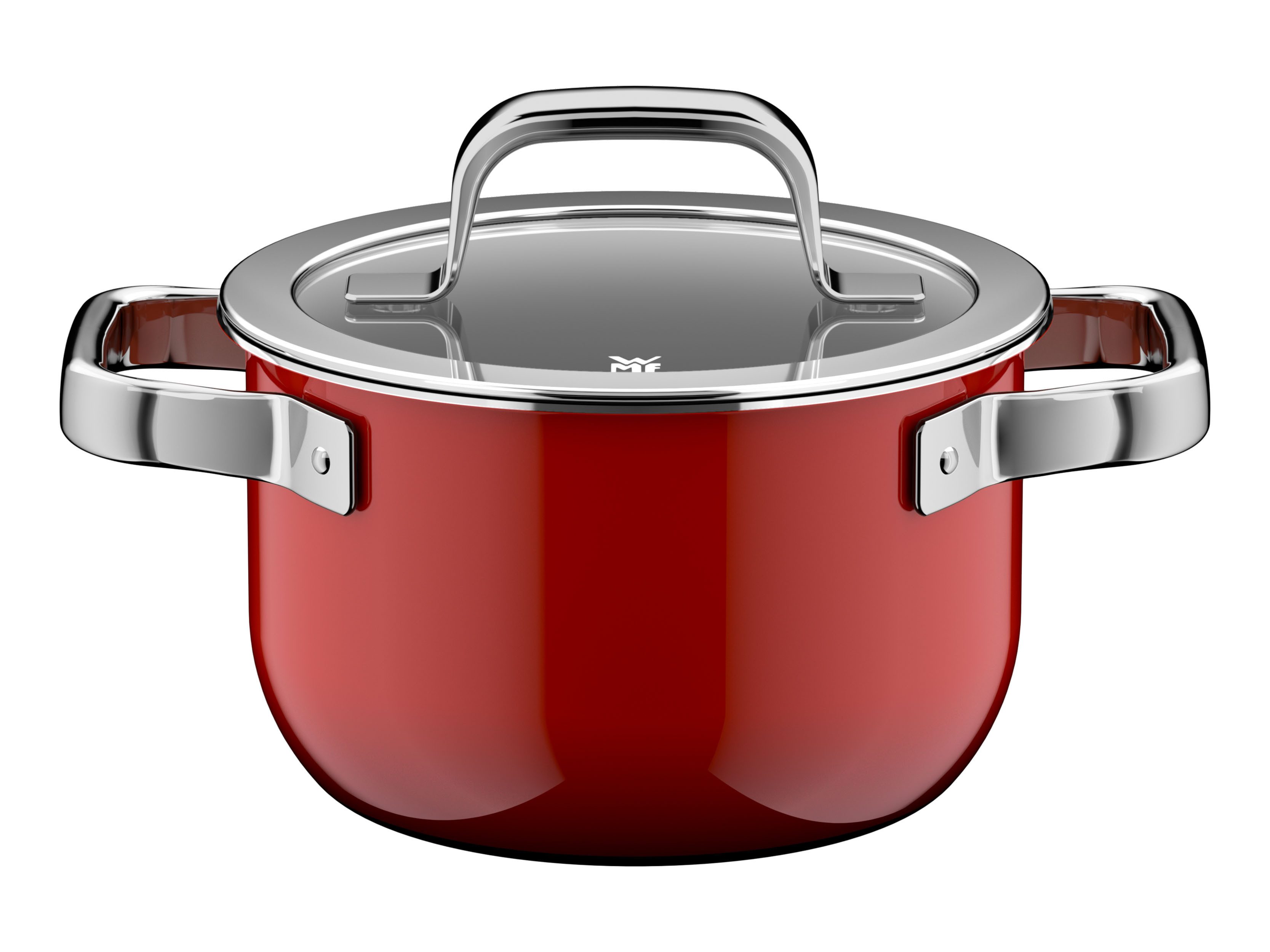 WMF Kochtopf Fusiontec Mineral Pro, Edelstahl, Glas (1-tlg), kratzfeste Oberfläche, wärmereduzierende Hohlgriffe, Made in Germany