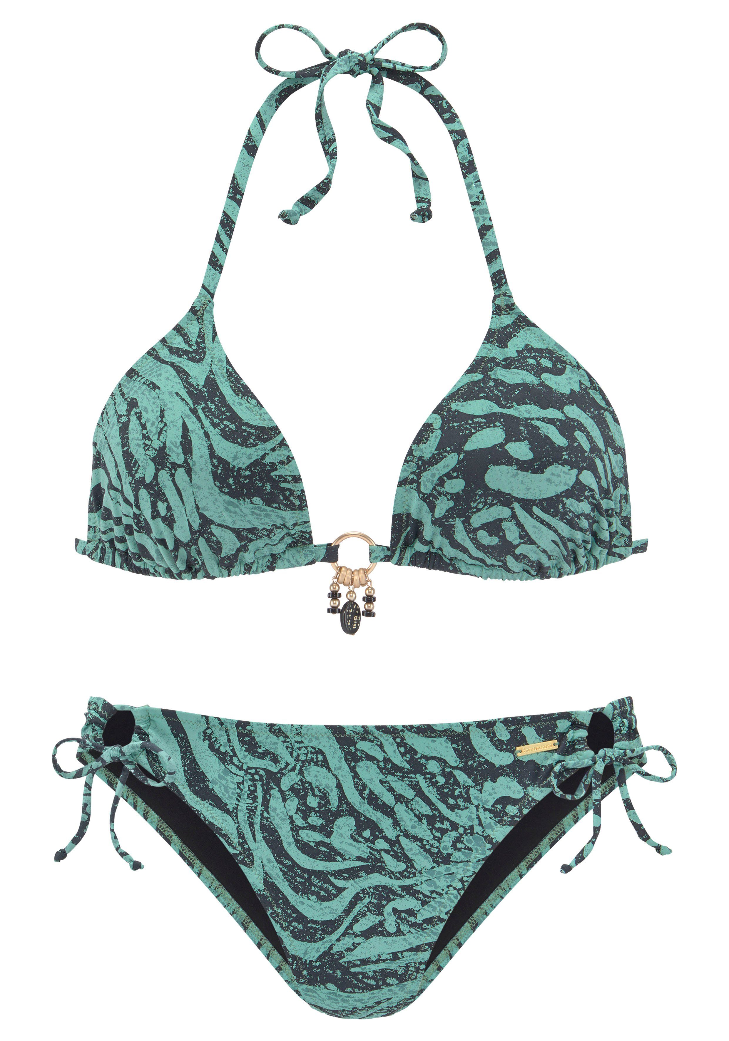 Bruno Banani Triangel-Bikini in trendigem Animalprint günstig online kaufen