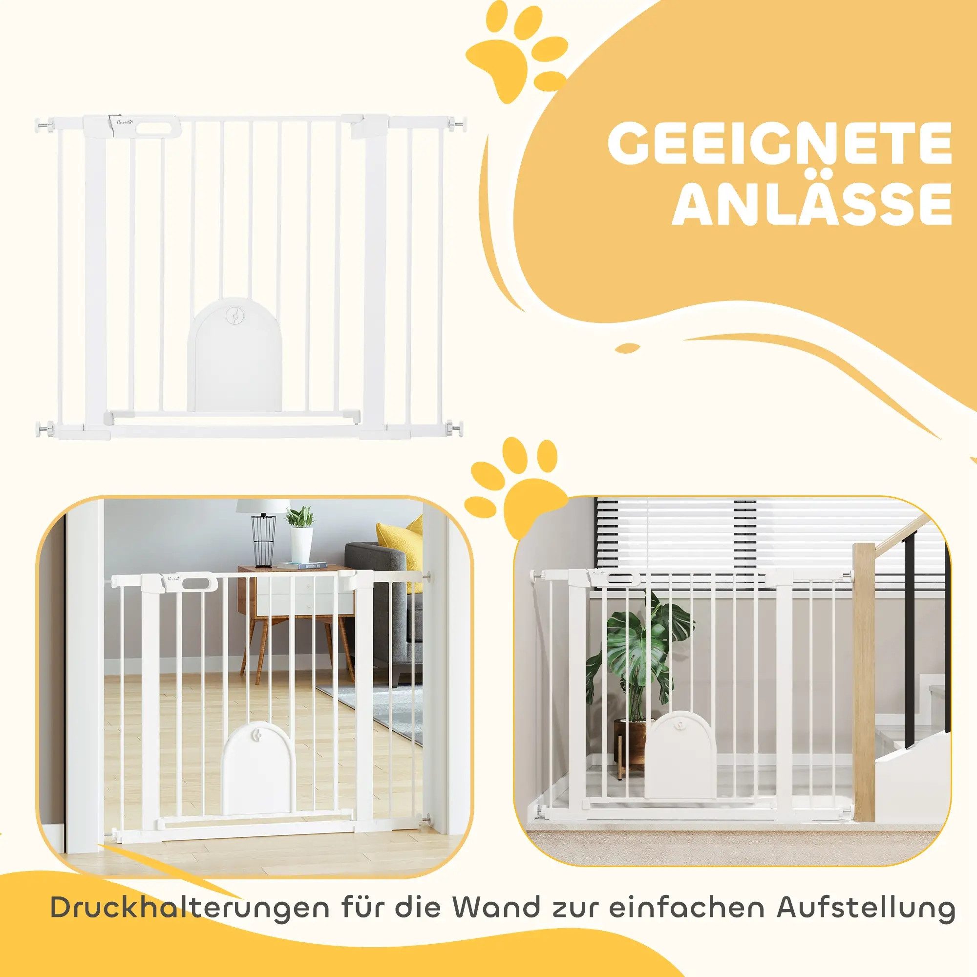Thumbnail - BlingBin Tierabsperrgitter Türschutzgitter Treppenschutzgitter Hunde Absperrgitter Schutzgitter, Schutzgitter für Hausti...