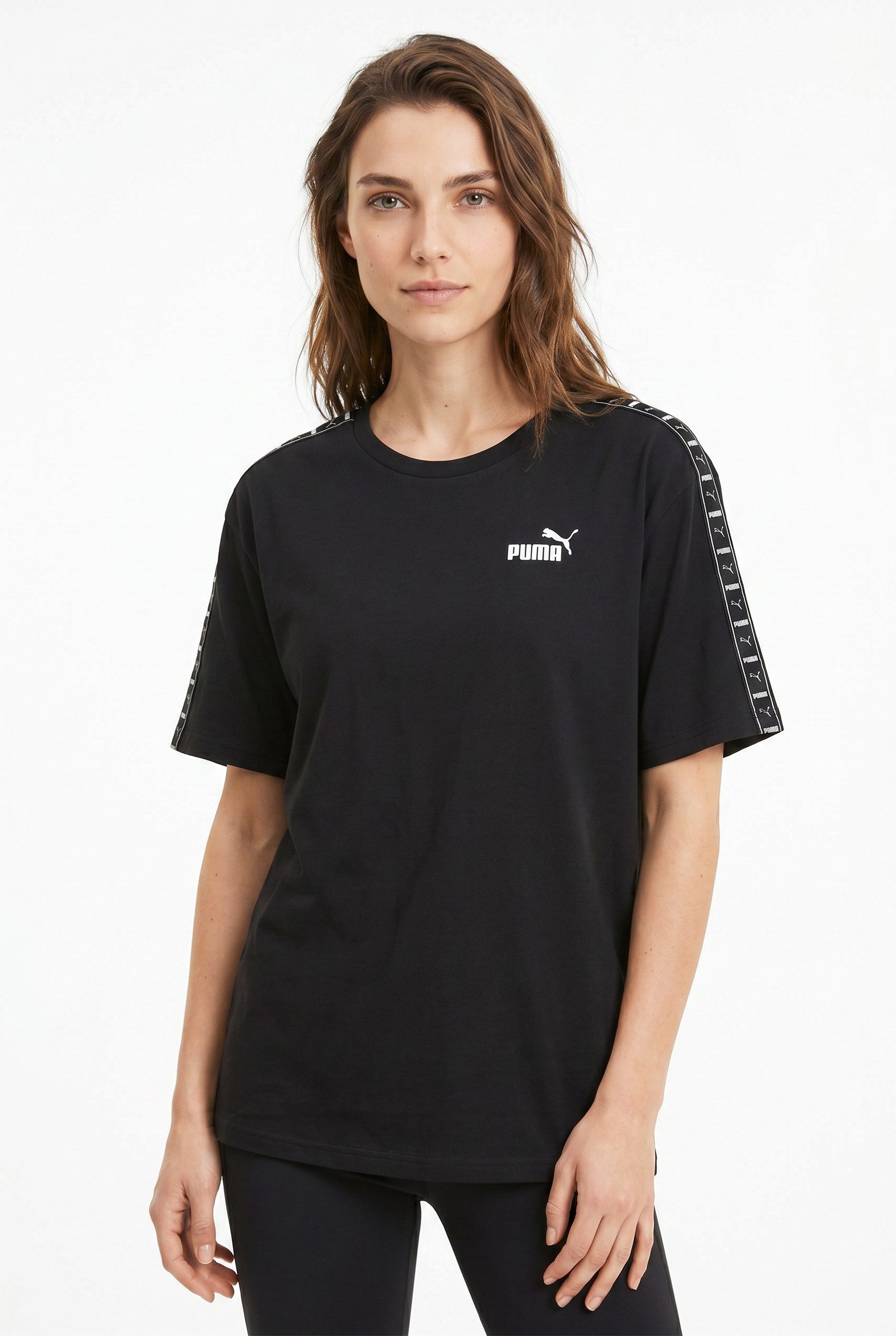 PUMA T-Shirt ESS TAPE RELAXED TEE mit Rundhalsausschnitt, mit kurzem Arm
