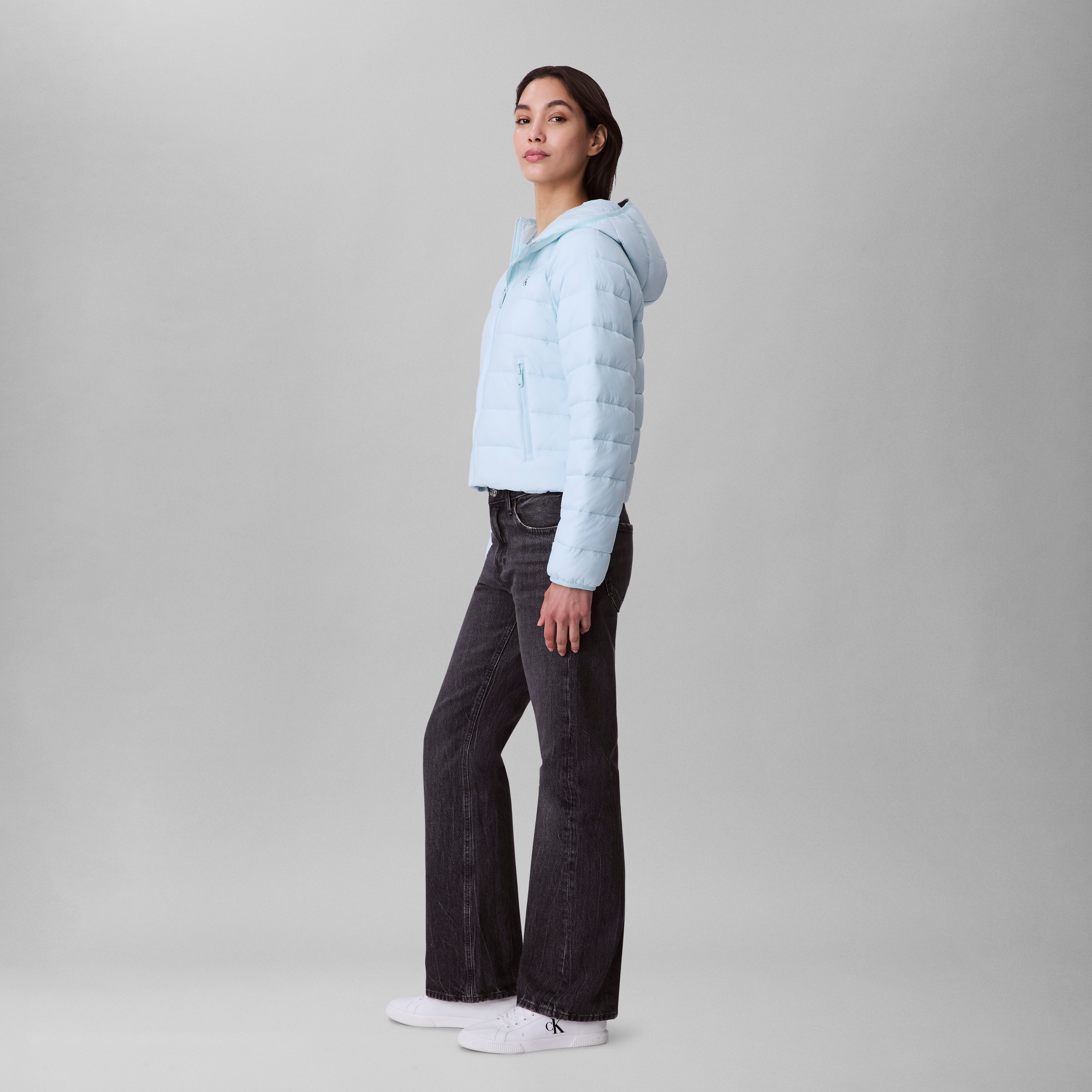 Calvin Klein Jeans Steppjacke LGHTWGHT QLTD JCKT P Mit Rundhalsausschnitt