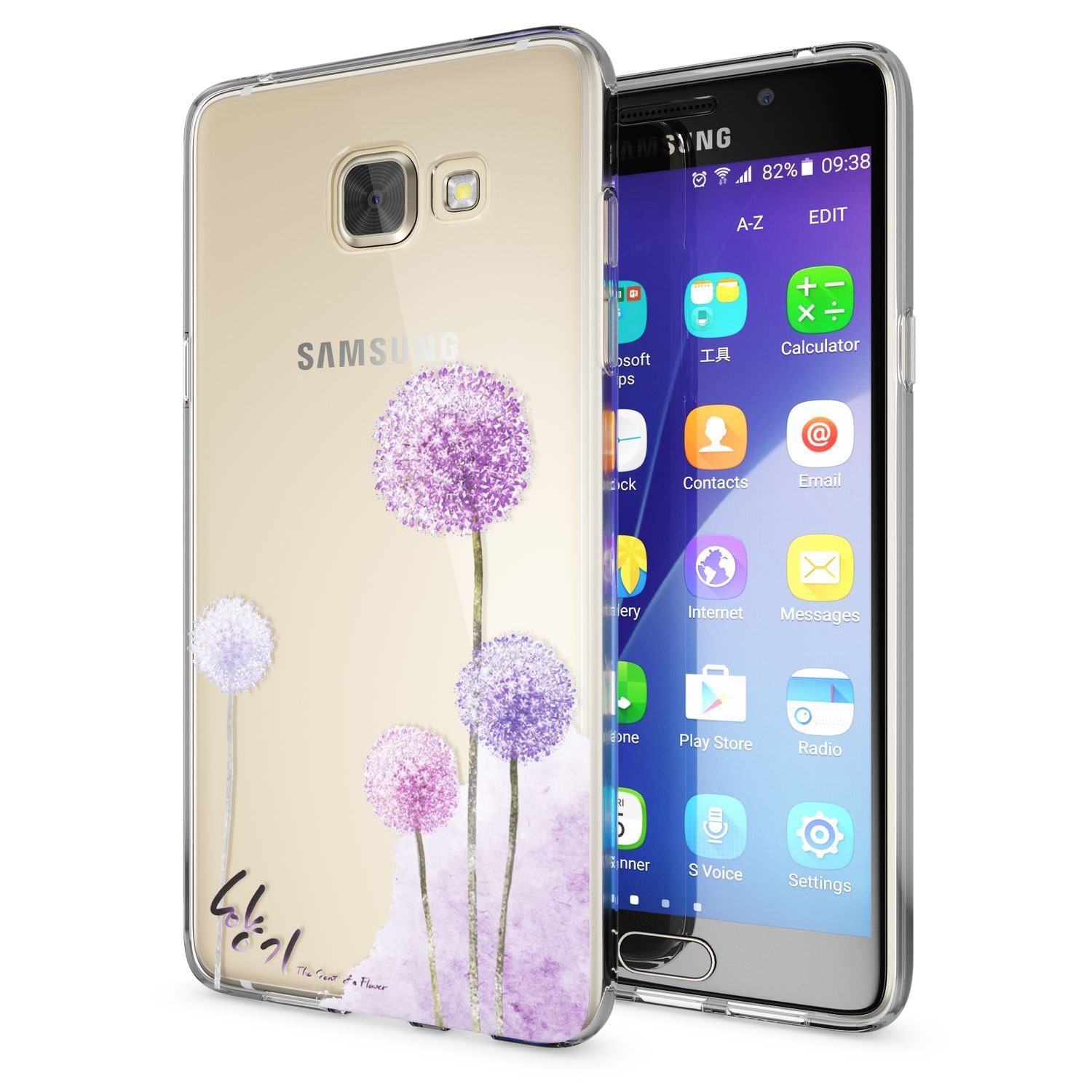 Nalia Smartphone-Hülle Samsung Galaxy A5 (2016), Motiv Silikon Hülle / Print Cover / Muster Schutzhülle / Design Case