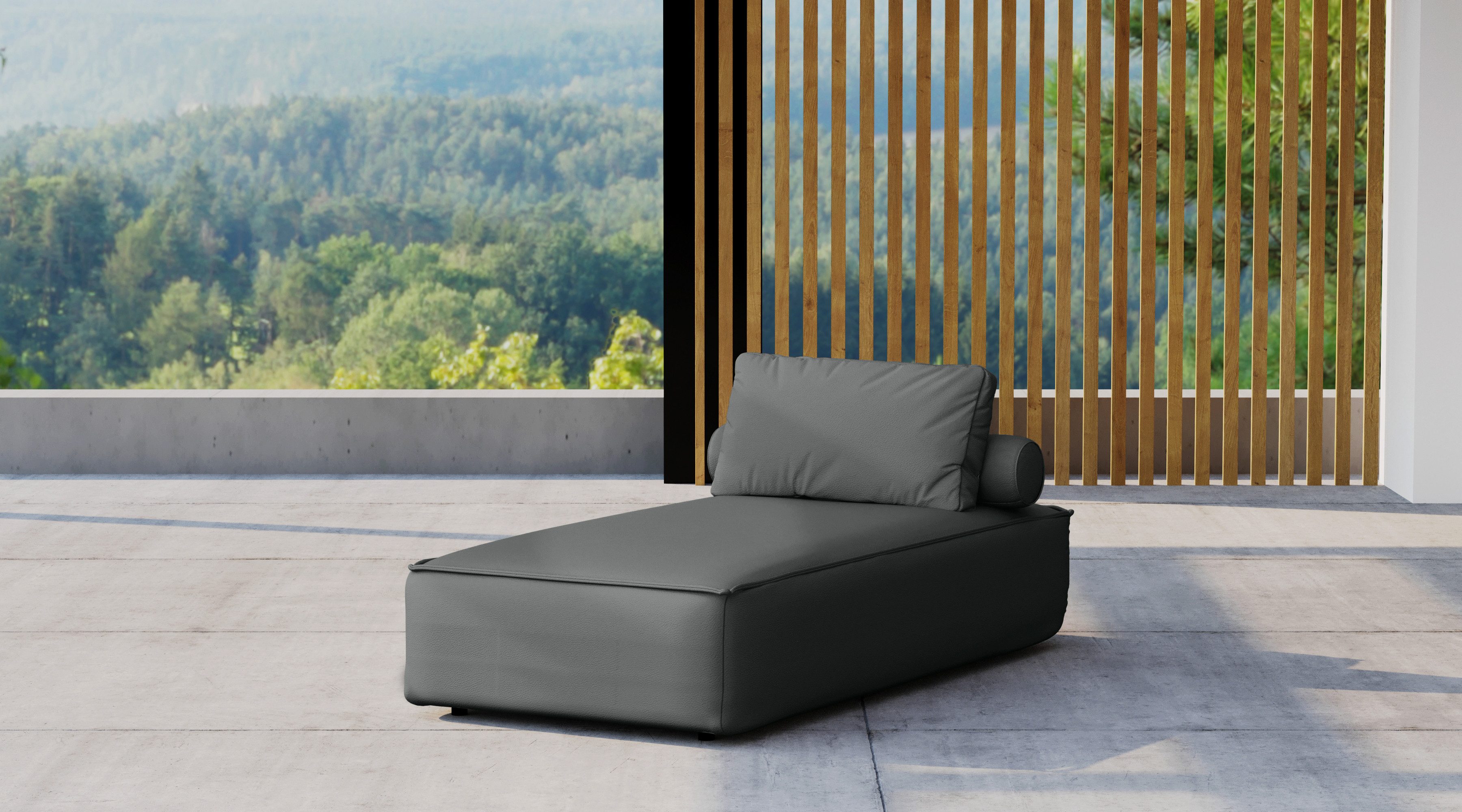Gartenlounge-Sessel Liegestuhl für den Garten MALIBU, Terrasse, Hof, gemütlich