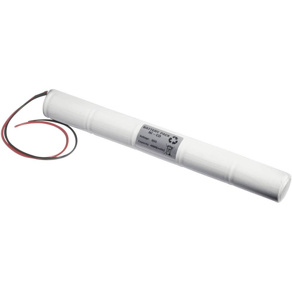 Emmerich Fluchtweg-Notleuchtenakku 4000 mAh mit Kabeln 6D4000S Akku, Kabel