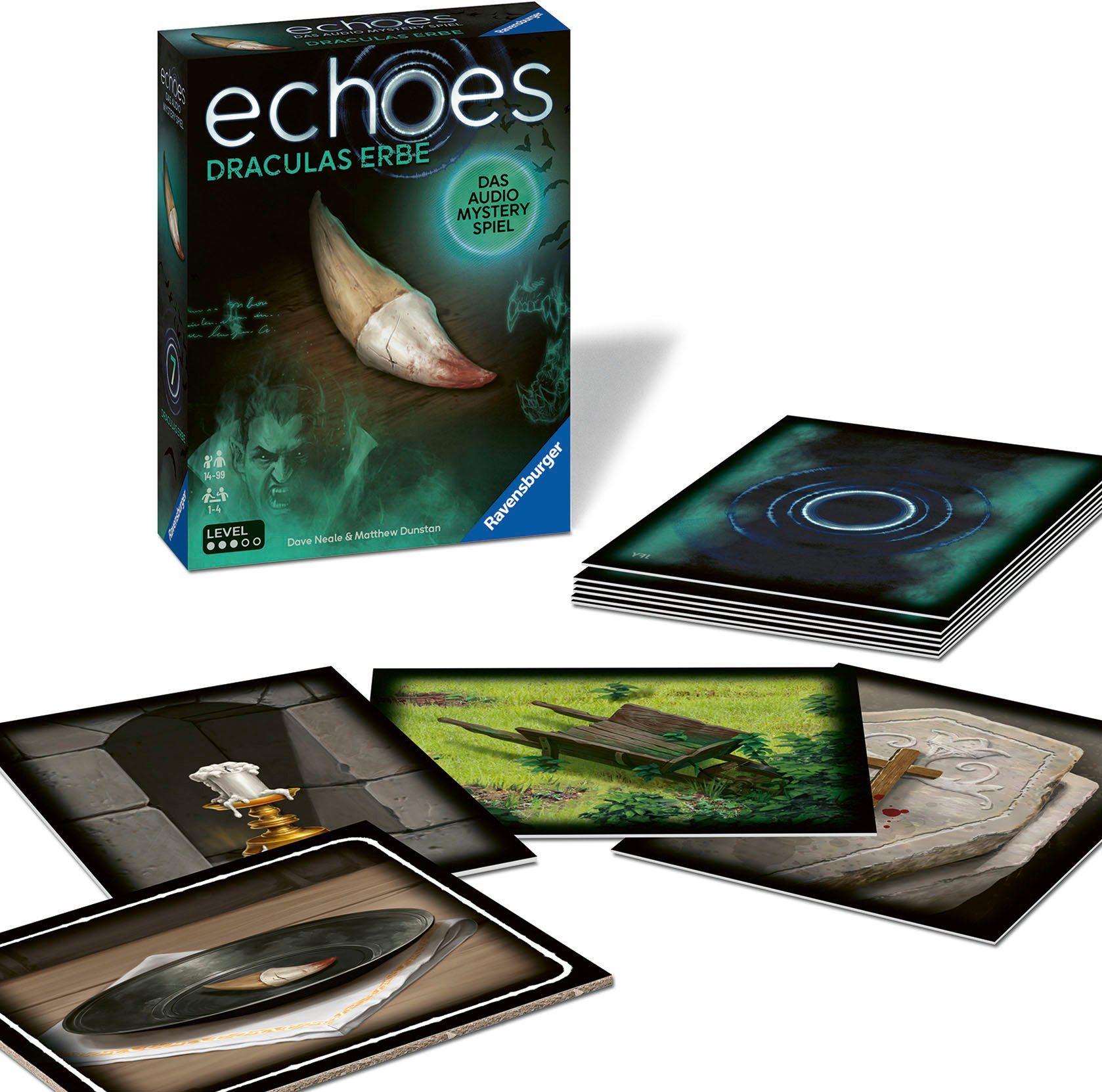 Ravensburger Spiel echoes, Draculas Erbe, Audio Mystery Spiel, Made in Europe
