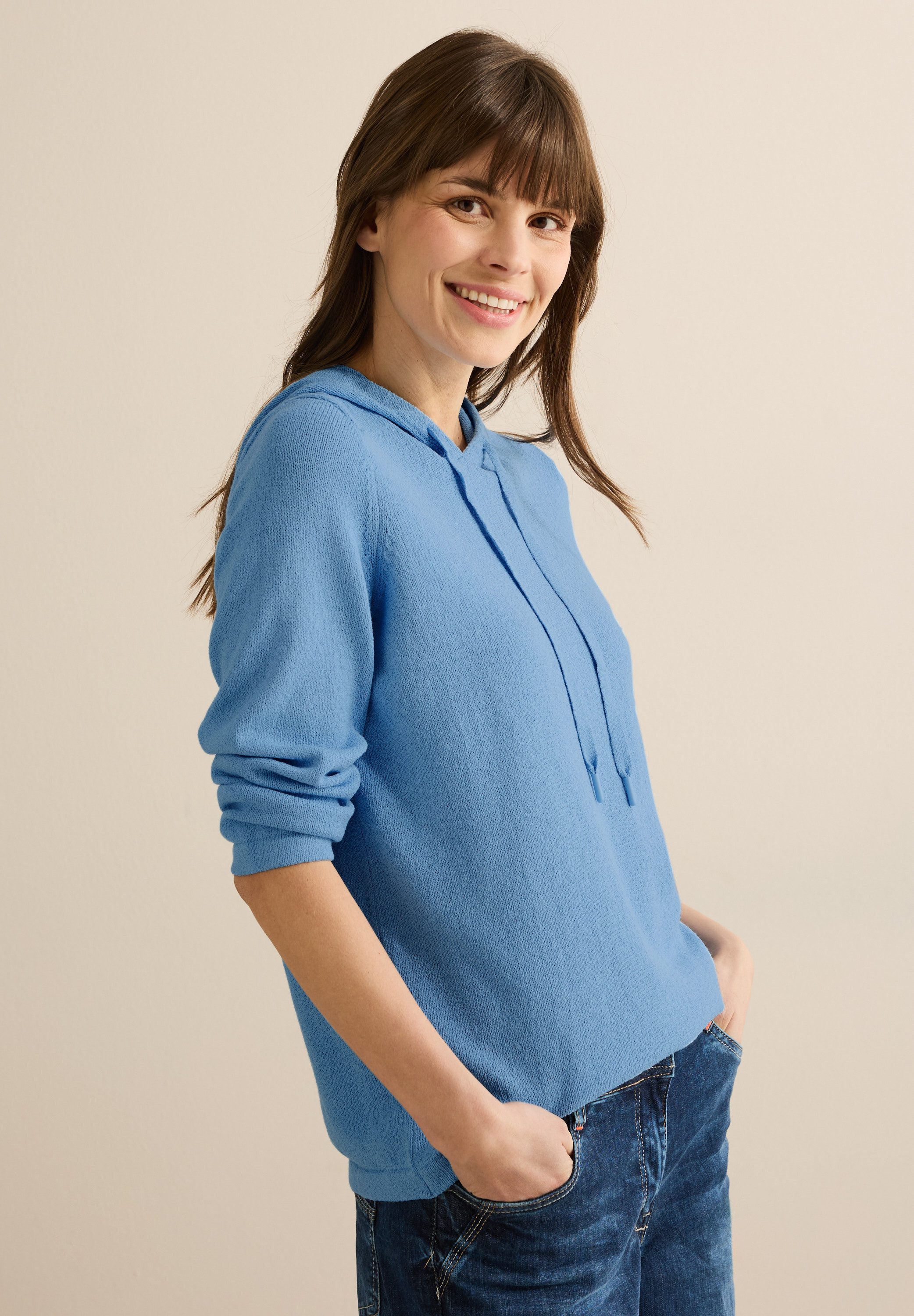CECIL Strickpullover mit 3/4 Ärmeln