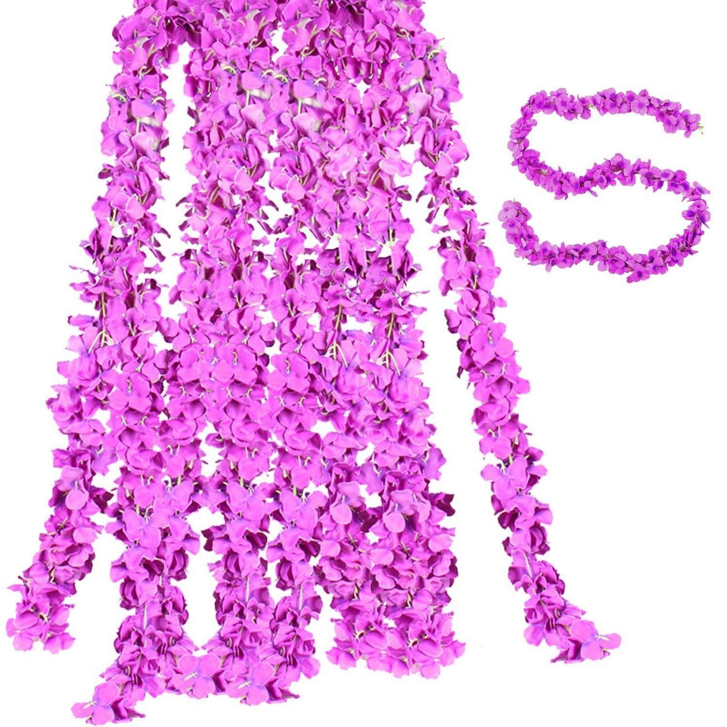 Kunstgirlande Blumenranken Künstlich Lila 3x 200cm, LuxusKollektion, Höhe 1 cm
