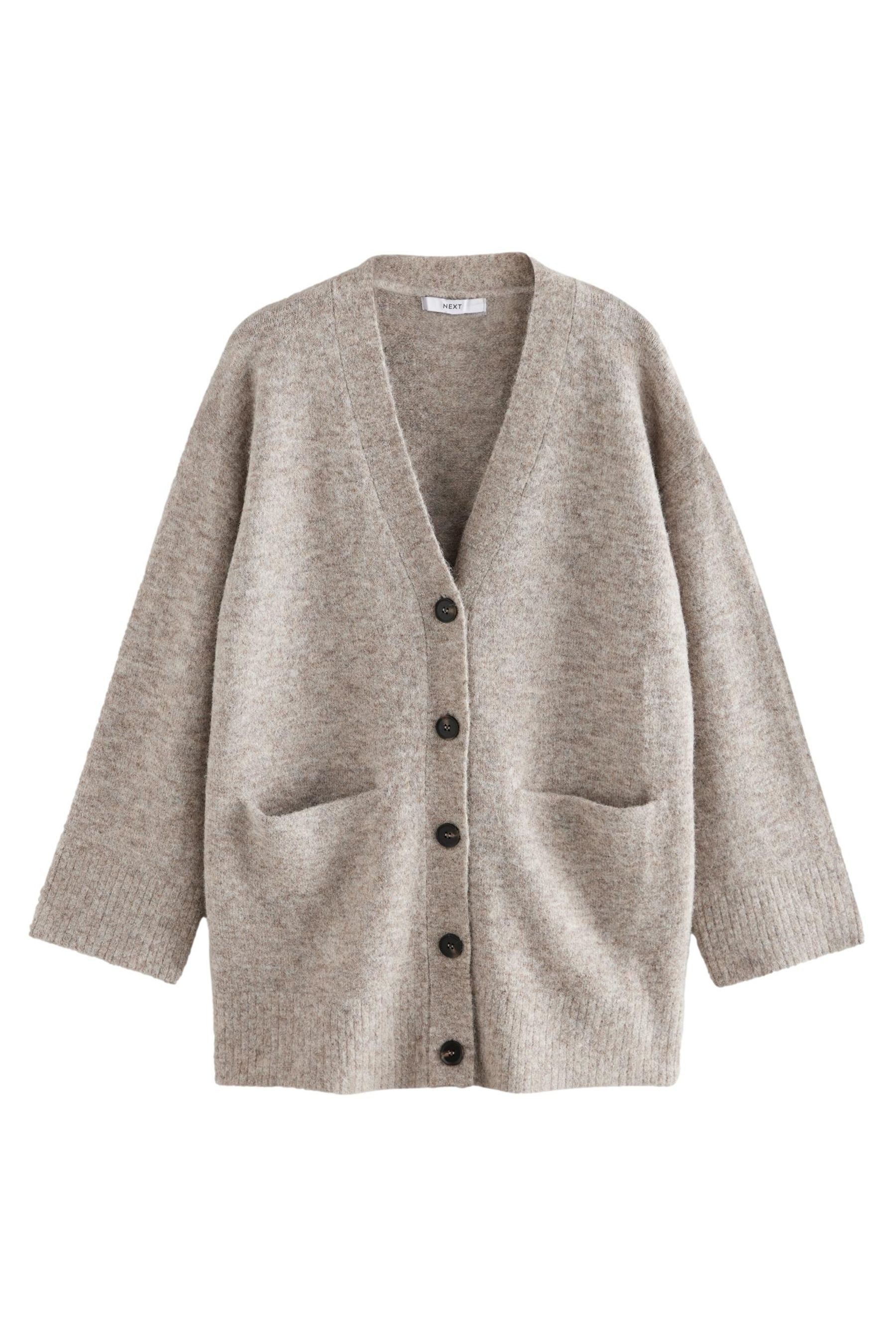 Next Strickjacke Relaxed-Fit Übergroße lange Strickjacke, günstig online kaufen
