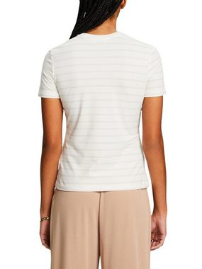 Esprit T-Shirt Gestreiftes Top mit Rundhalsausschnitt (1-tlg)