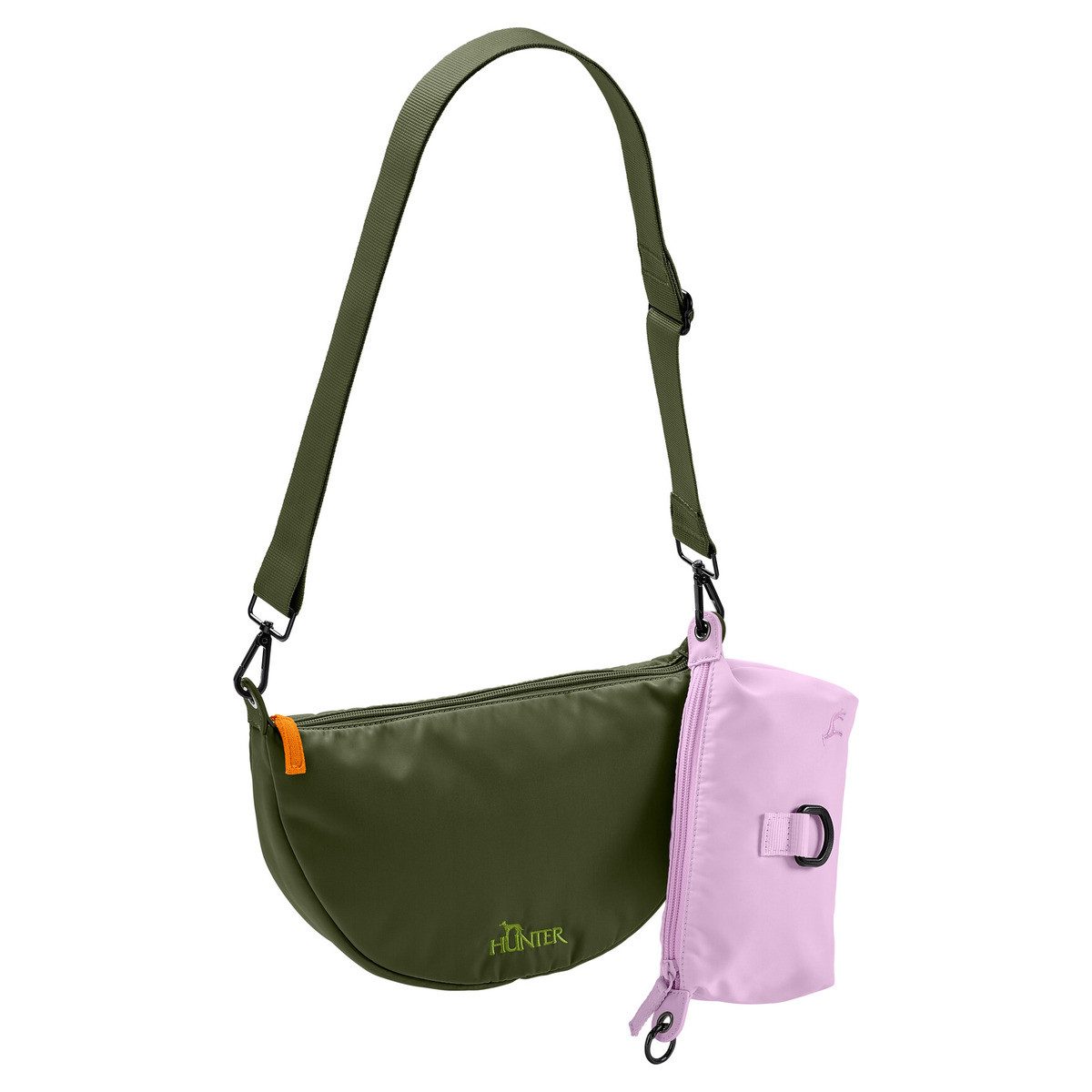 Hunter Tierbedarf Umhängetasche Crossbody-Tasche Charlotte grün/lila