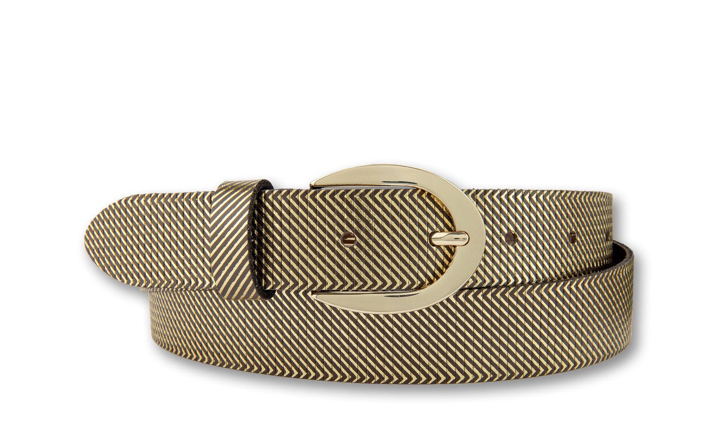 BERND GÖTZ Ledergürtel Ledergürtel mit edel strukturierter Oberfläche