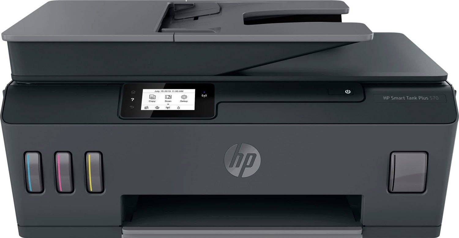 HP Smart Tank Plus 570 Multifunktionsdrucker, (Bluetooth, WLAN (Wi-Fi), Wi- Fi Direct, HP+ Instant Ink kompatibel)