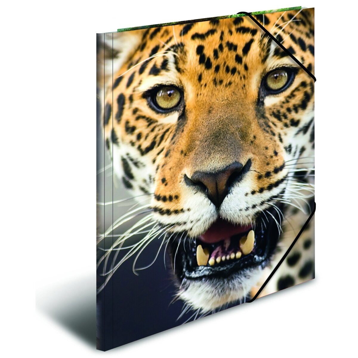 HERMA Fächermappe Gummizugmappe A4 PP (Polypropylen) Leopard