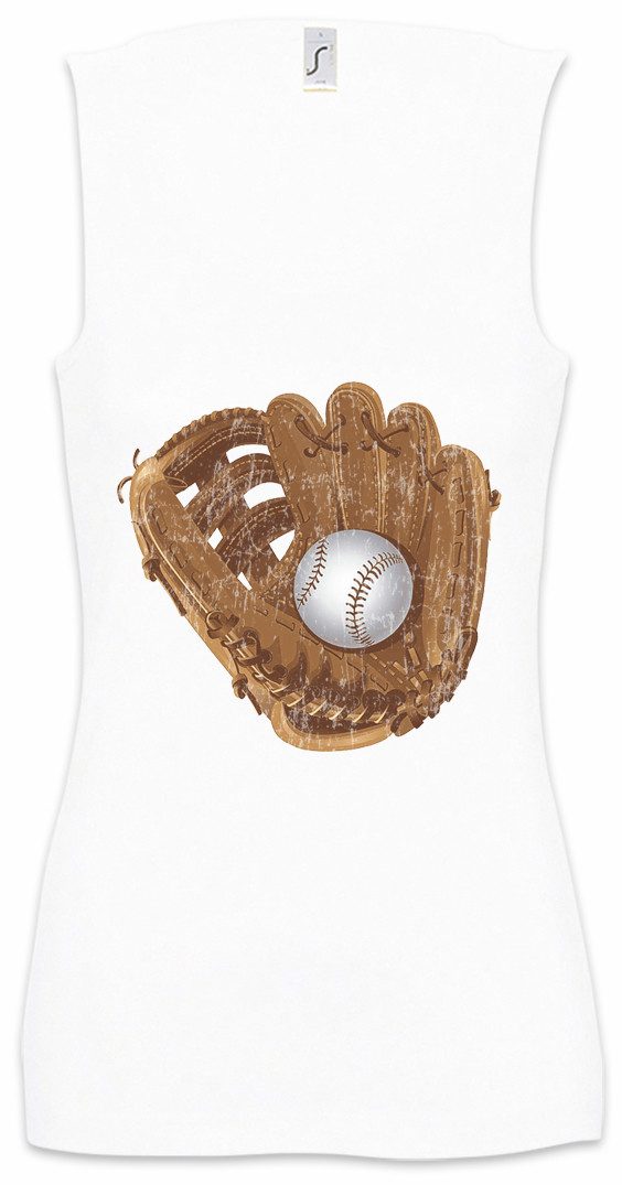 Urban Backwoods Tanktop Baseball Glove Ärmelloses Damen T-Shirt Player Sport Passion Love Spielfeld Court Spieler Verein