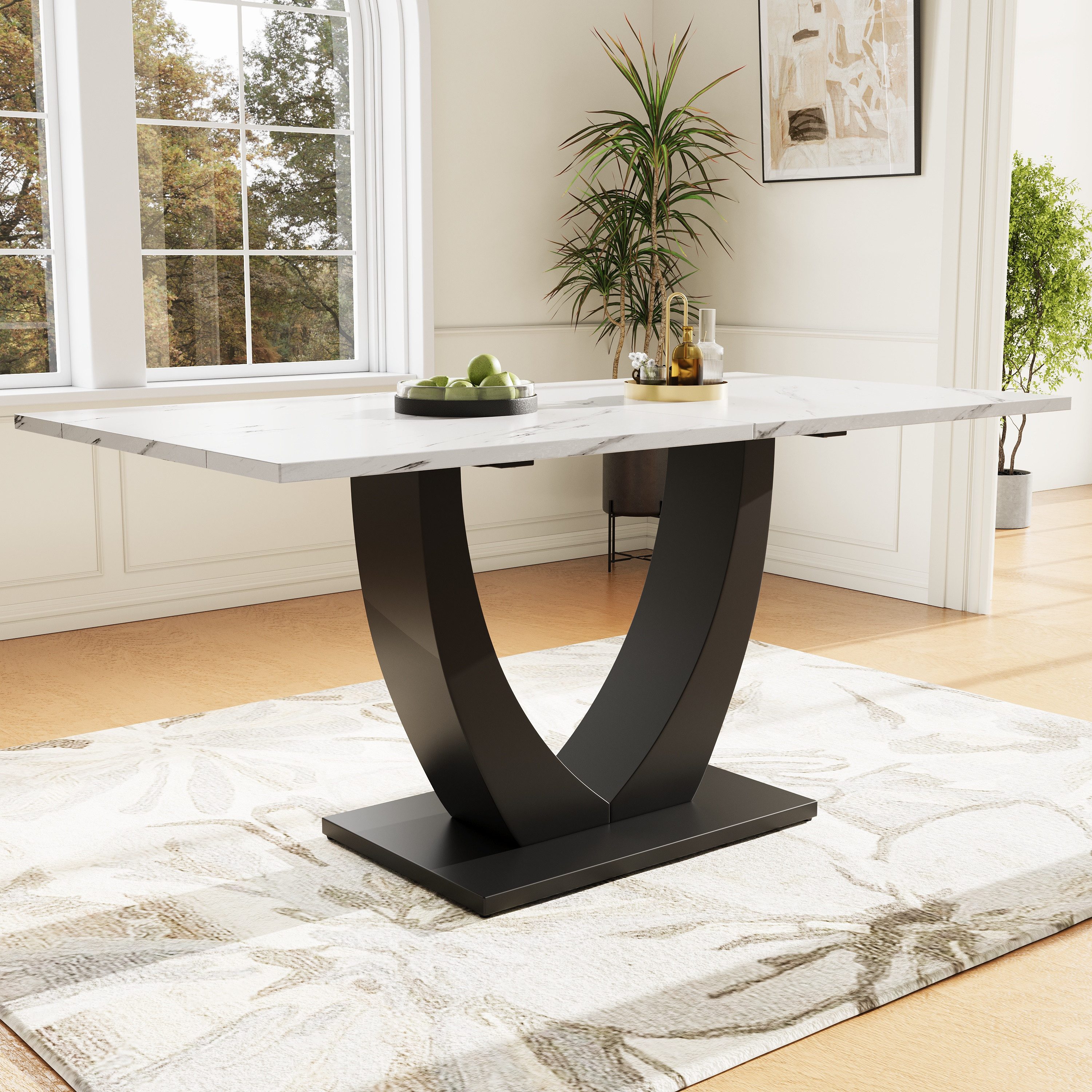 STILVORA Esstisch 140x75.5cm Moderner Küchentisch mit günstig online kaufen