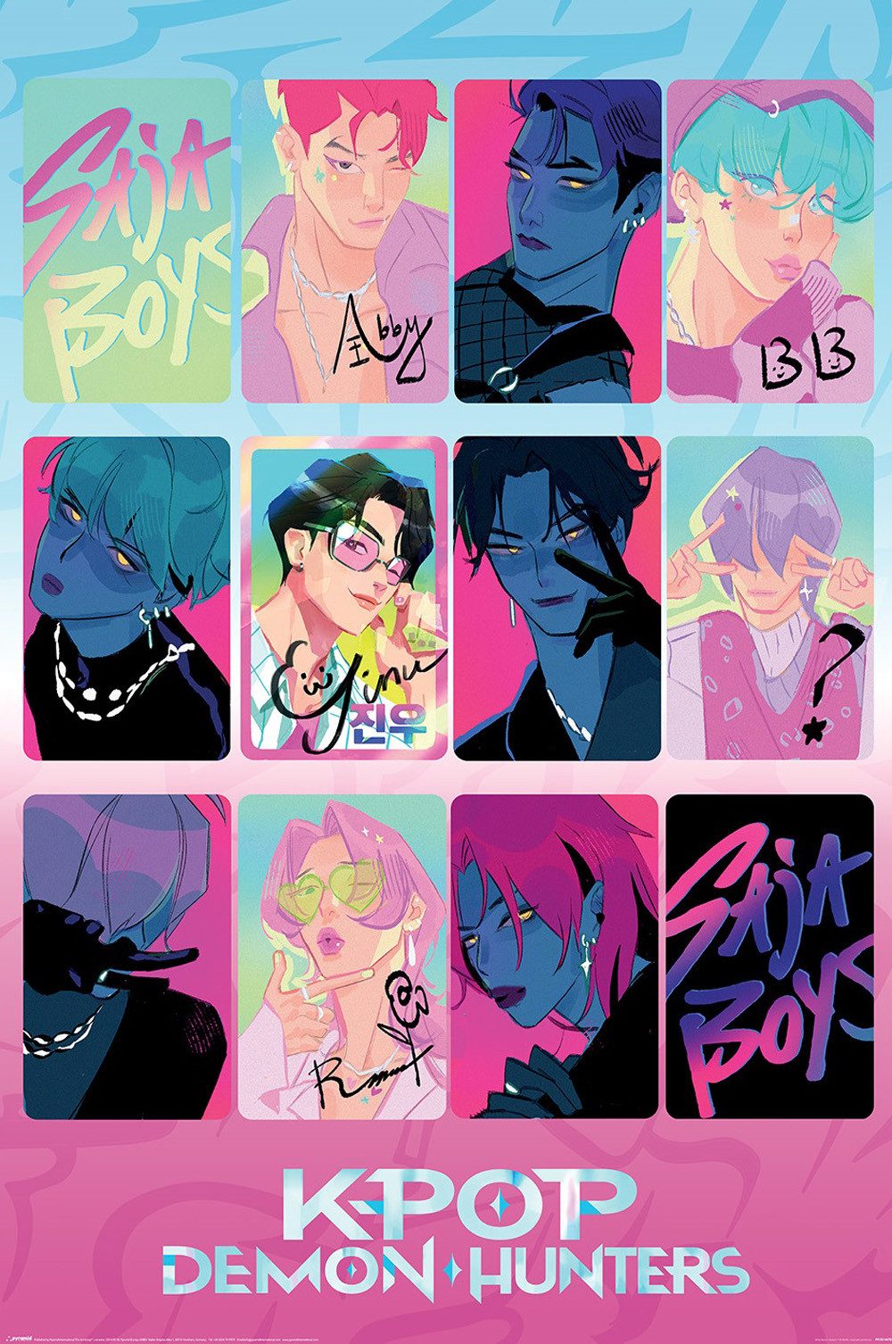 Poster K-Pop Demon Hunters - Light and Dark - Poster 61x91,5 cm günstig online kaufen