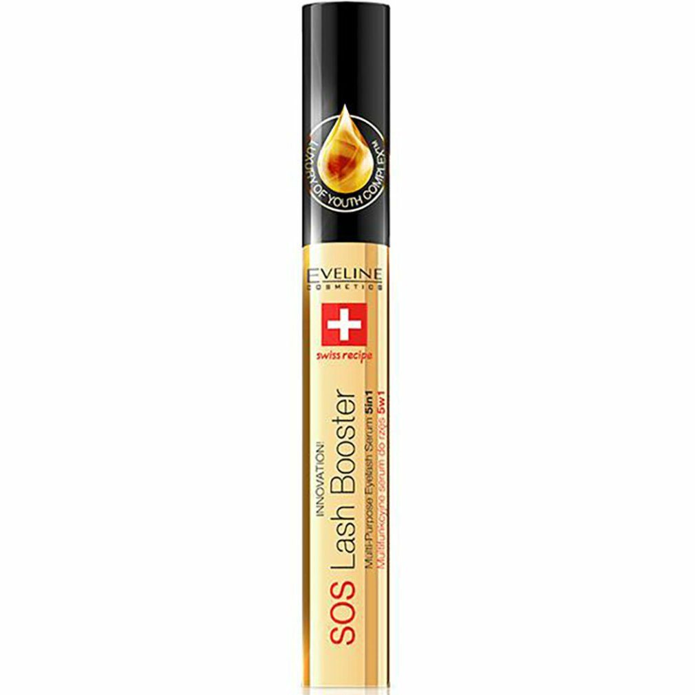 Eveline Cosmetics Wimpernpflege SOS Lash Booster Mehrzweck-Wimpernserum 5in1 10ml