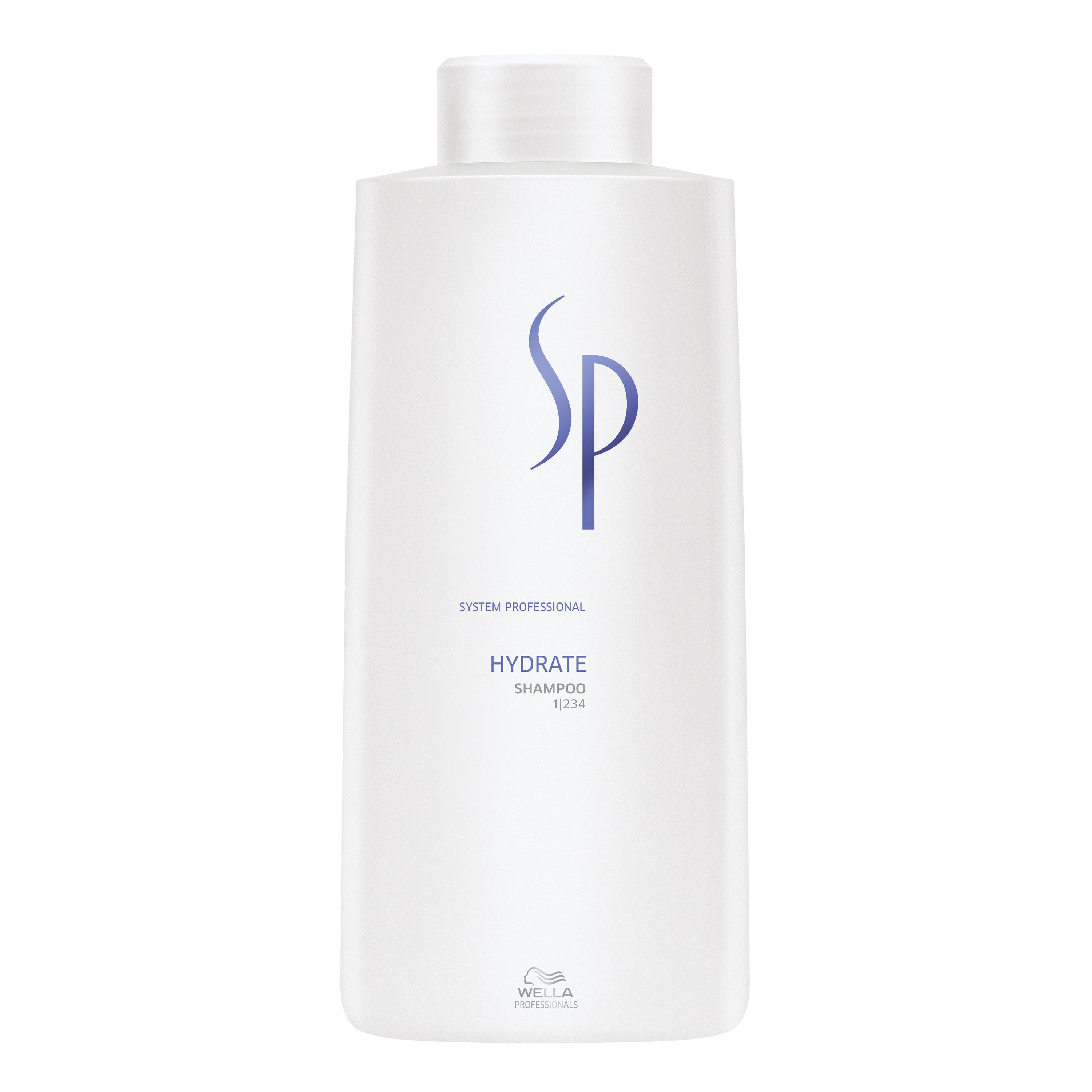 Wella SP Haarshampoo Hydrate Shampoo, feuchtigkeitsspendend, pflegend, für jedes Haar geeignet