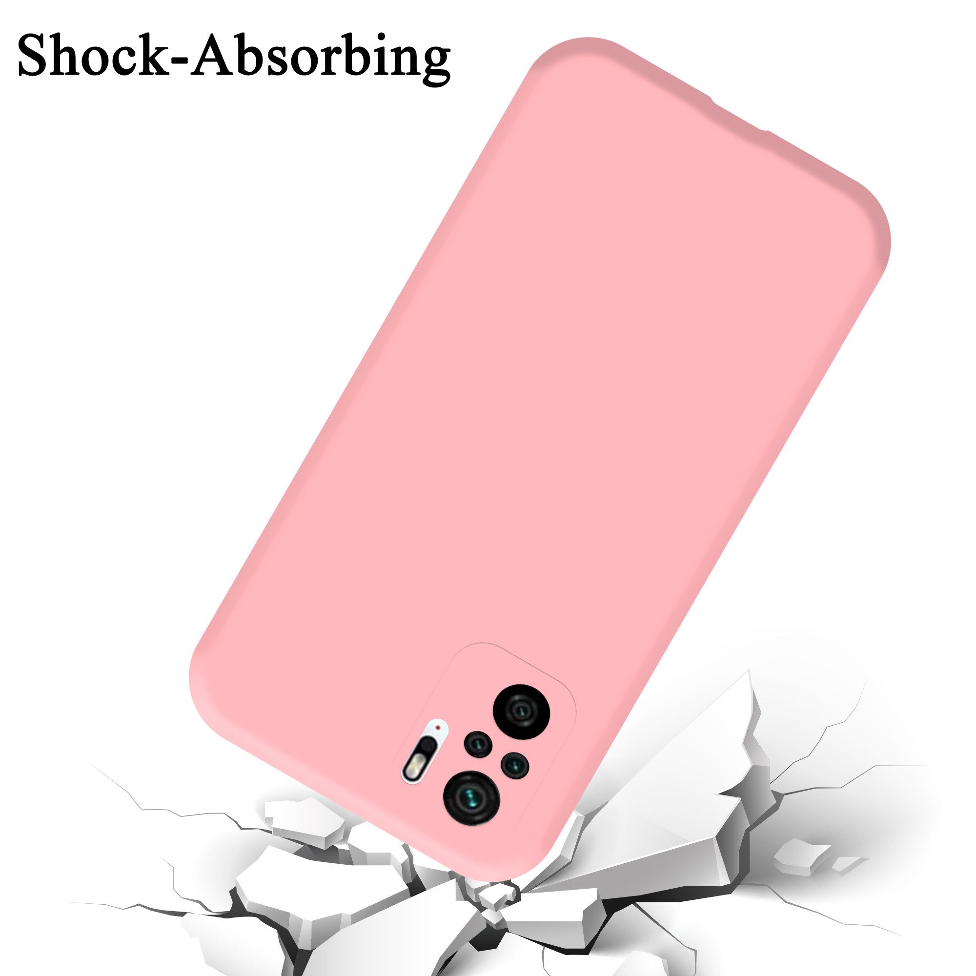 Cadorabo Handyhülle für Xiaomi RedMi NOTE 10 4G / RedMi NOTE 11 4G Hülle Xiaomi RedMi NOTE 10 4G / RedMi NOTE 10S, Flexible Hülle TPU Silikon Schutzhülle Back Cover Case