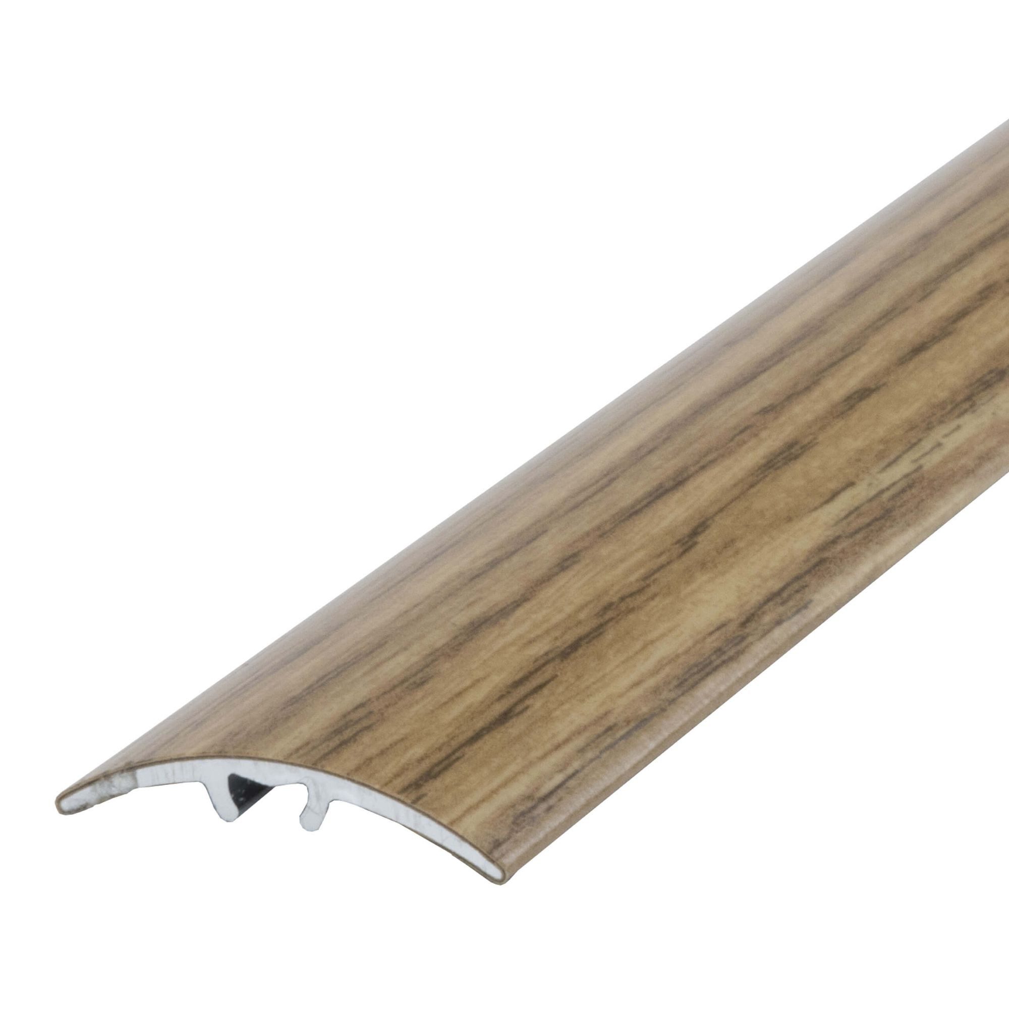 Dalsys Übergangsprofil Anpassungsprofil zum Schrauben inkl. Befestigungsmaterial (90cm x 30mm in der Farbe Eiche, 1-St), aus Aluminium – Bild 2 von 5