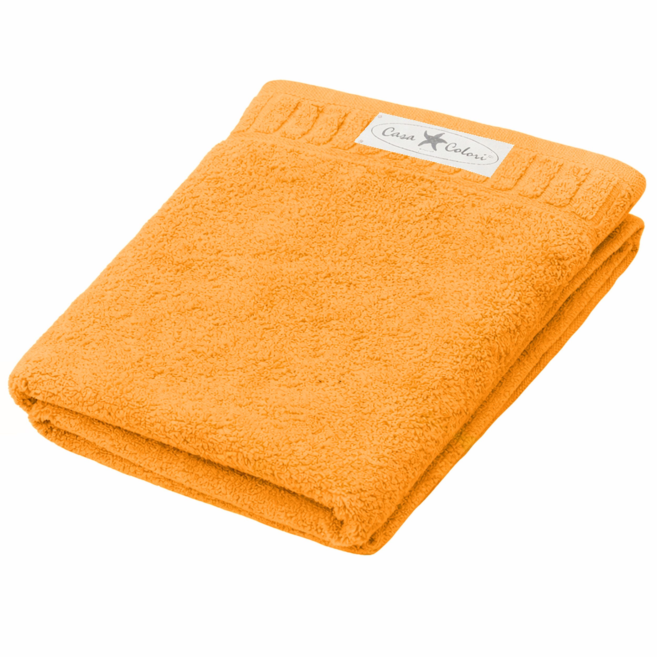 Casa Colori Duschtuch Uni, Frottier (1-St), Hohe Farbbrillanz, Einfache Pflege