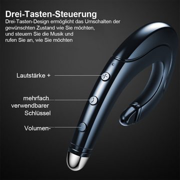 GelldG Kopfhörer-Bluetooth Knochenschall Kopfhörer Drahtlos Knochenleitung Bluetooth-Kopfhörer (Bluetooth)