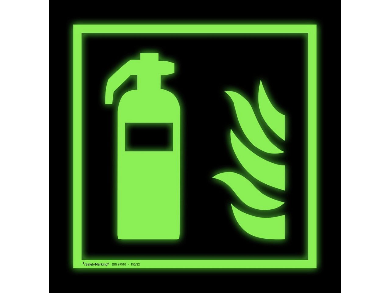 Thumbnail - SafetyMarking Hinweisschild Brandschutzschild - langnachleuchtend Feuerlöscher