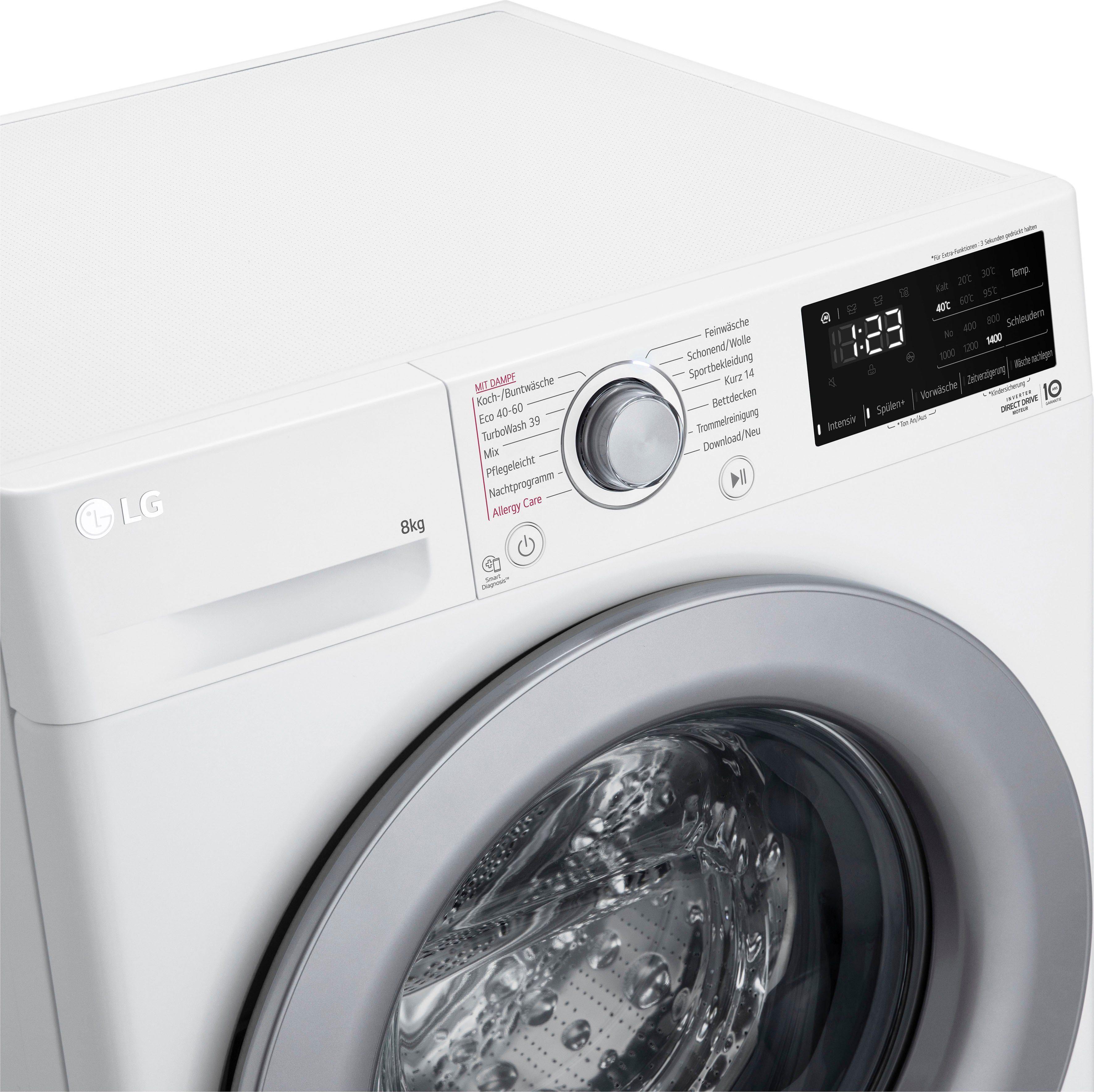 Waschmaschine Serie LG 8 kg, F4WV3284, 1400 3 U/min