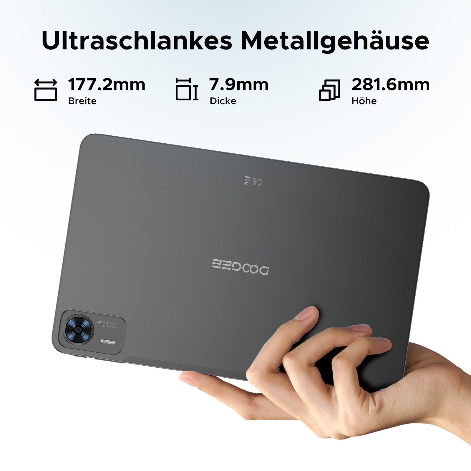 DOOGEE T36 Android 15 Tablet mit Tastatur/Stift/Maus/Hülle, 8+256 GB Games Tablet (12", 256 GB, 15, 4G, 12"FHD+ Display,8800 mAh, 10-W-Schnellladefunktion,7,9 mm ultradünn)