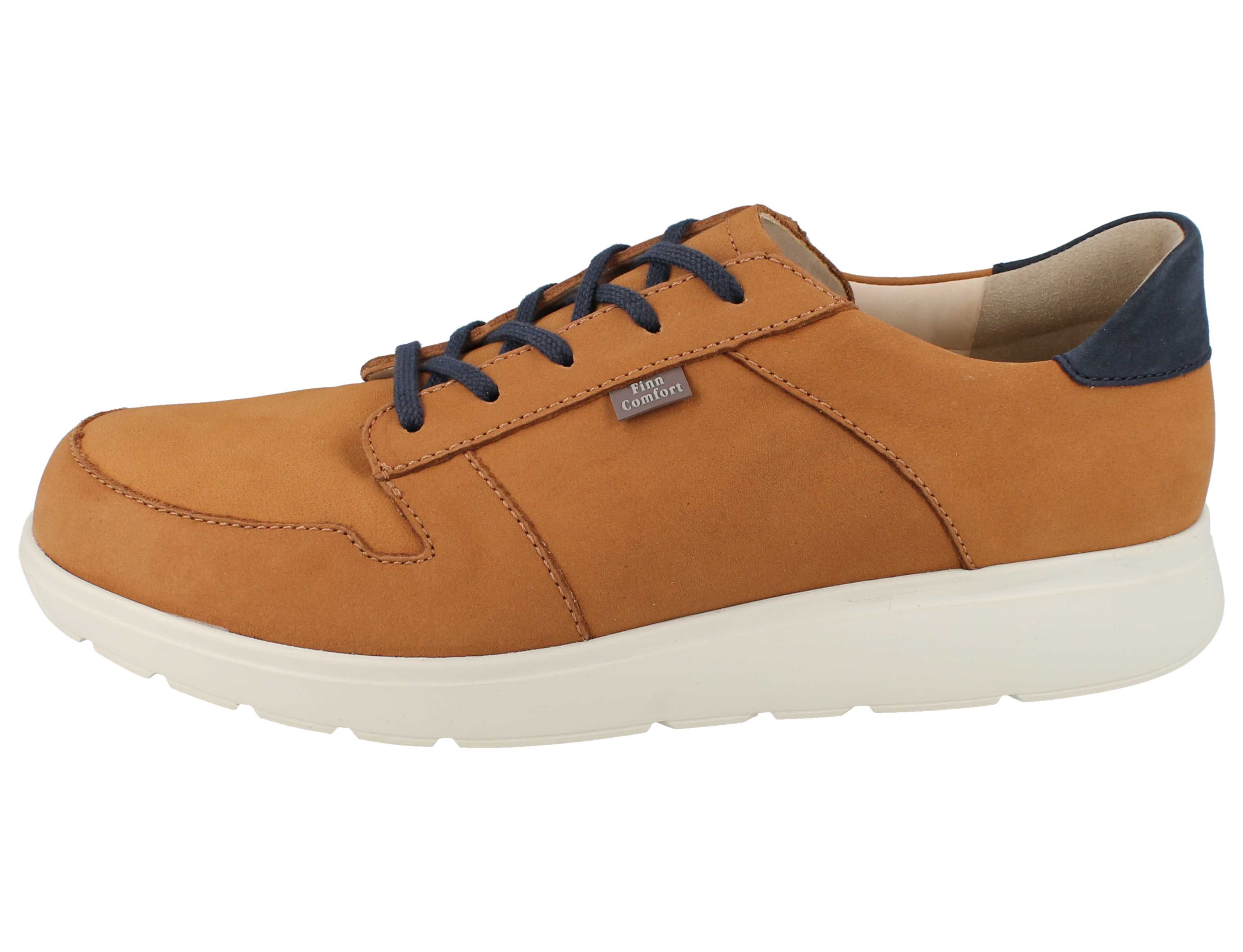 Finn Comfort FINN COMFORT Timaru Herren Halbschuhe mit Reißverschluss brandy Schnürschuh