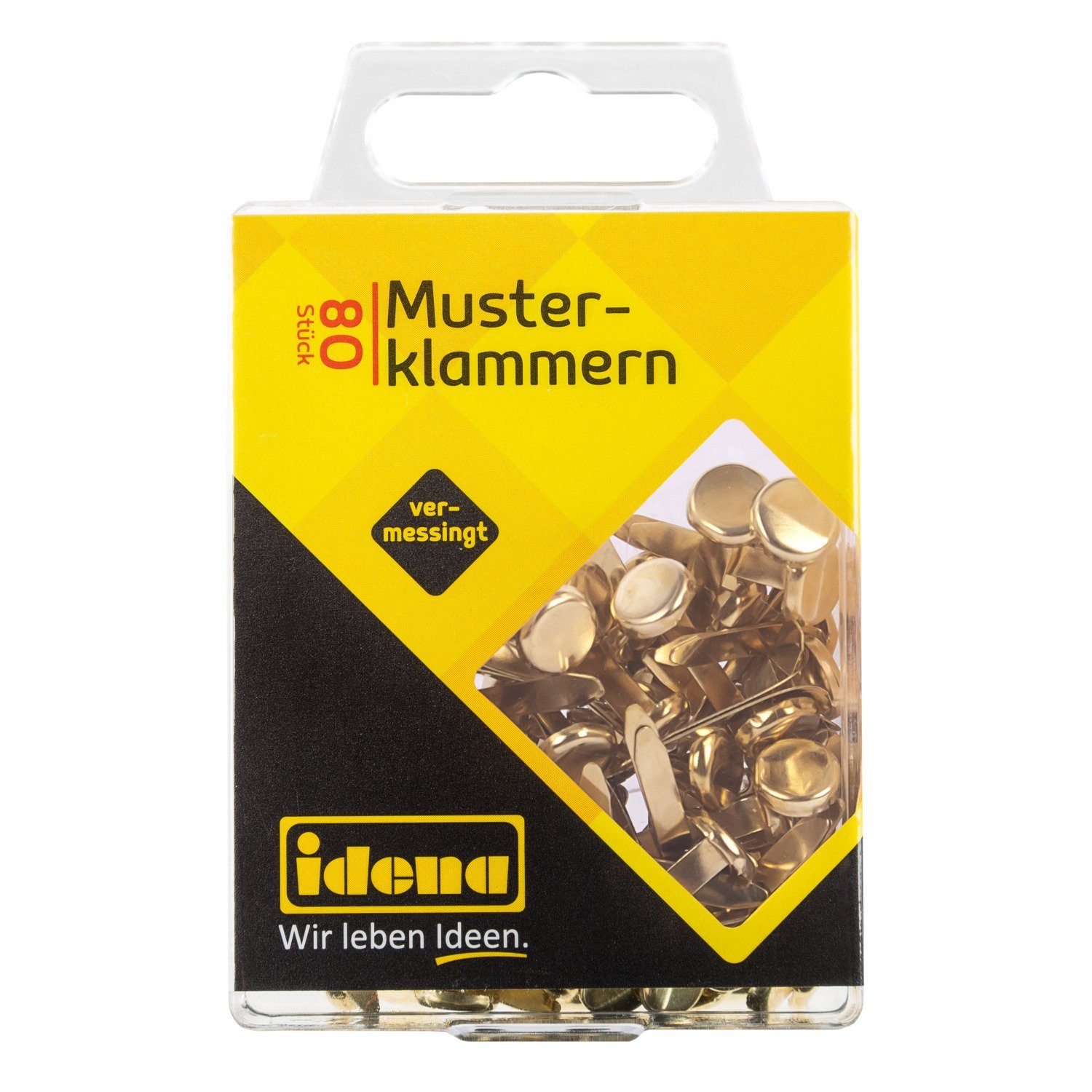 Idena Dekoklammer Idena 334031 - Musterklammern, 80 Stück, vermessingt günstig online kaufen