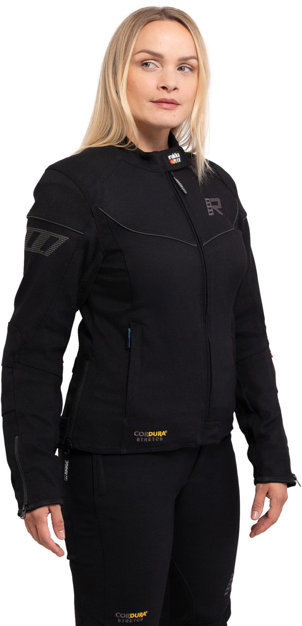 Rukka Motorradjacke AirGobina 2.0 Damen Motorrad Textiljacke Wasserdicht Atmungsaktiv dehnbar protektoren reißverschluss wasserdi