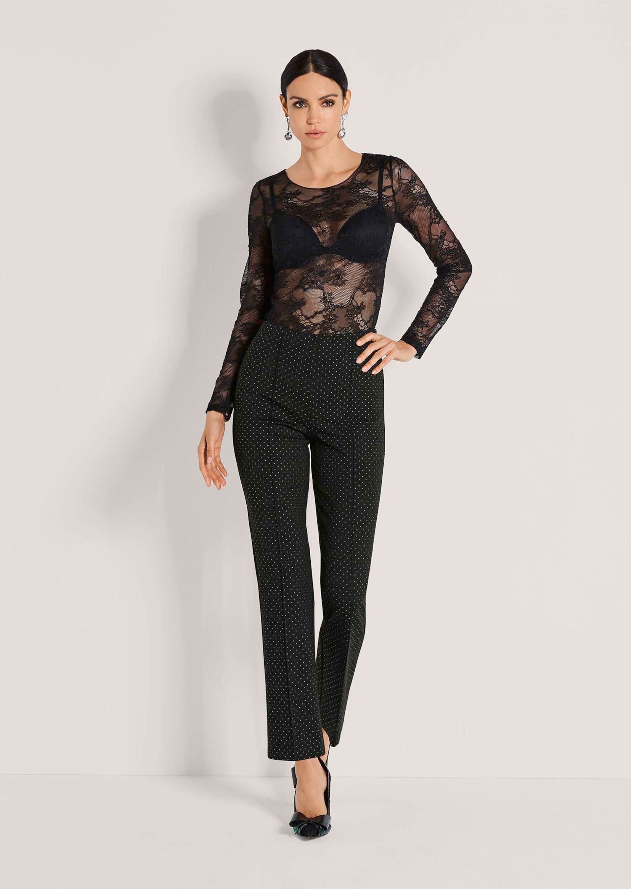 MADELEINE Leggings Glitzer Jerseyhose mit weitem günstig online kaufen