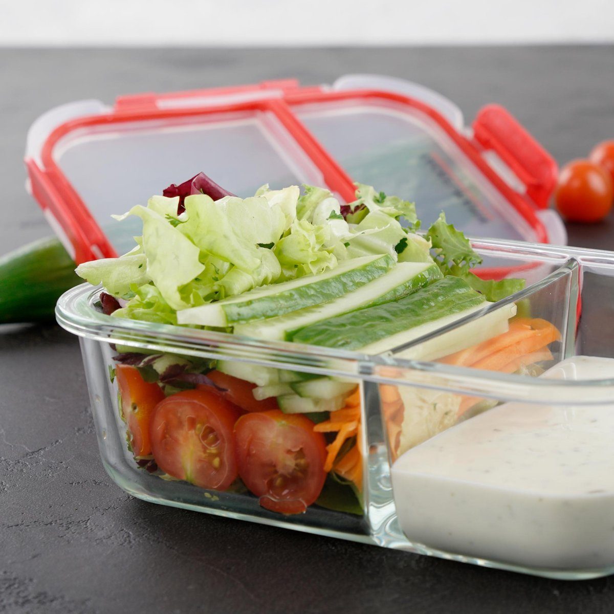 FACKELMANN Vorratsdose Meal Prep Frischhaltecontainer, 2-teilig