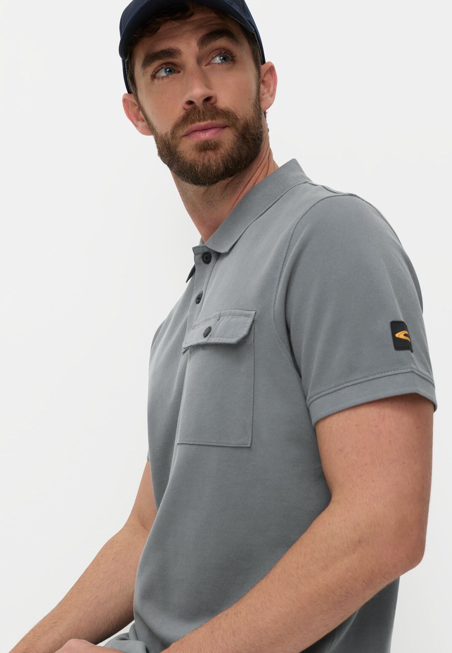 camel active Poloshirt aus reiner Baumwolle Kurzarm Shirts_Poloshirt – Bild 4 von 5