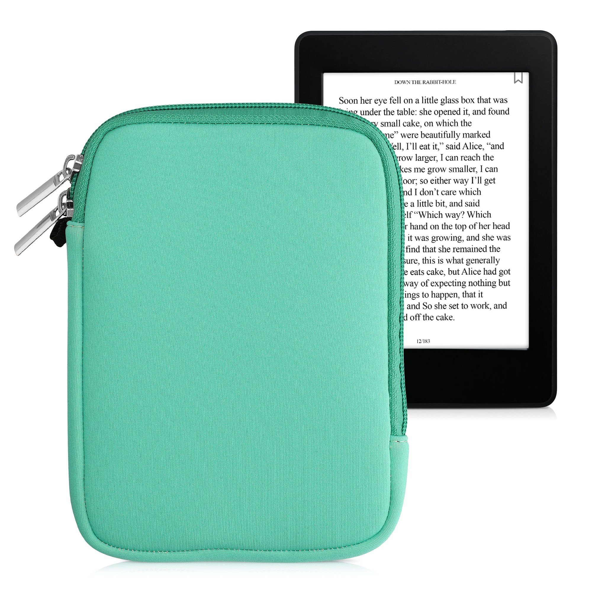kwmobile E-Reader-Hülle Schutztasche für eReader, Neopren Tasche Hülle  Cover Case Schutzhülle - 17 x 12 x 2 cm Innenmaße