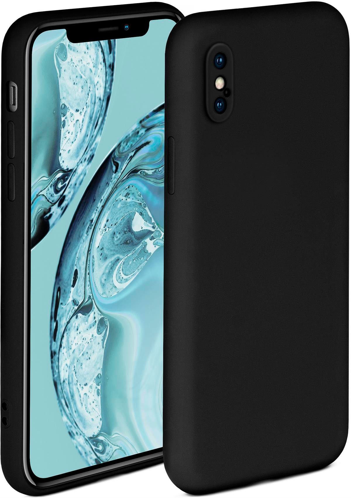 ONEFLOW Handyhülle ONEFLOW® Soft Case für Apple iPhone XS, Hülle aus Silikon, Back Cover mit Kameraschutz, weiche Silikonhülle