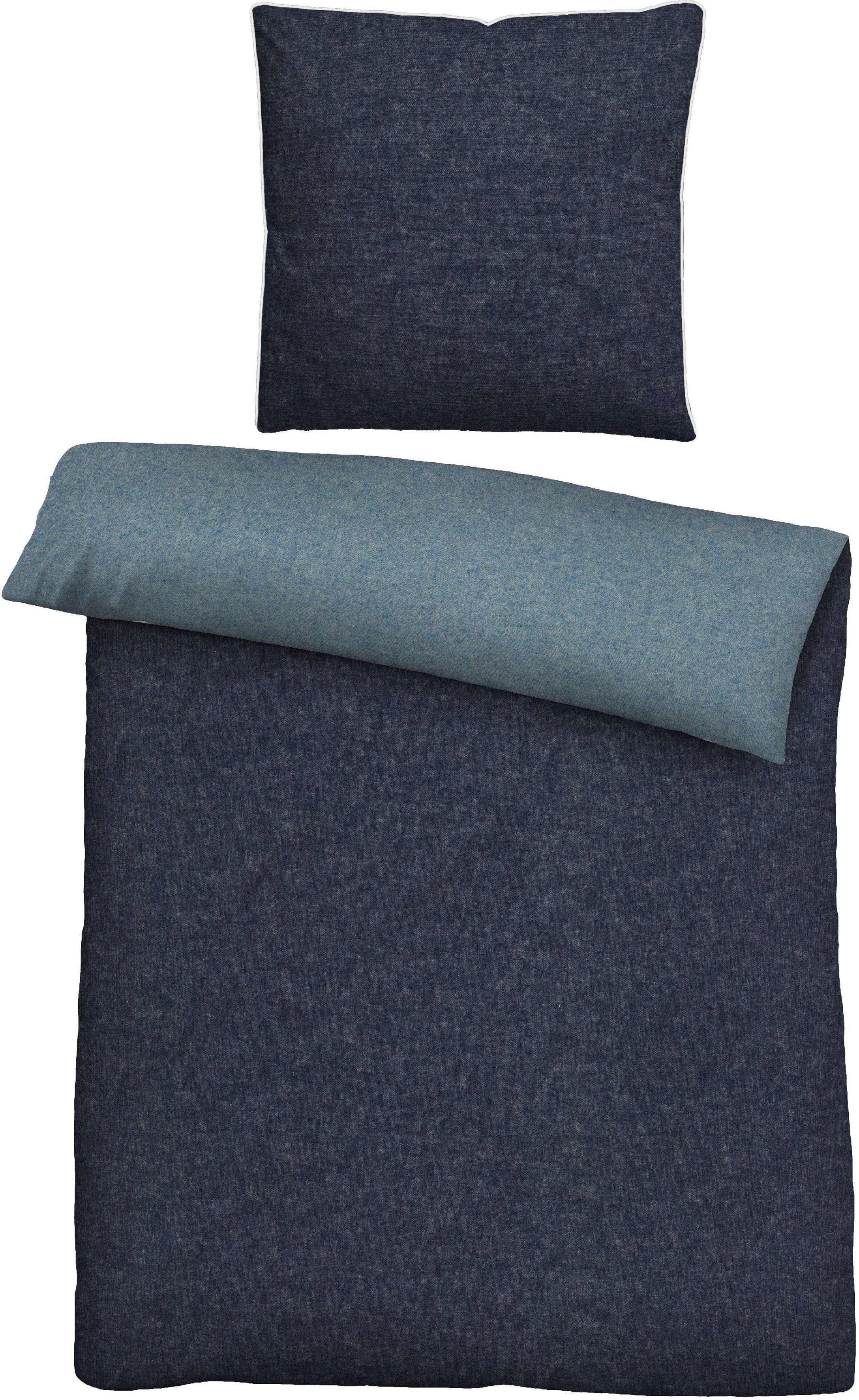 Biberna Wendebettwäsche Hermal, Flanell, 2 teilig, günstig online kaufen