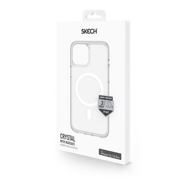 SKECH Handyhülle Crystal MagSafe Case, [Apple iPhone 12 Pro Max MagSafe Hülle, Durchsichtige TPU Schutzhülle, Wireless Charging & MagSafe kompatibel, Displayschutz durch erhöhten Rand] transparent