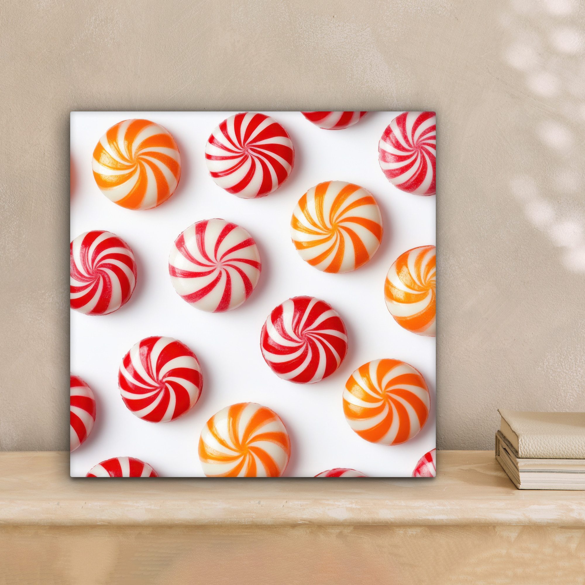 OneMillionCanvasses® Leinwandbild Süßigkeiten - Muster - günstig online kaufen