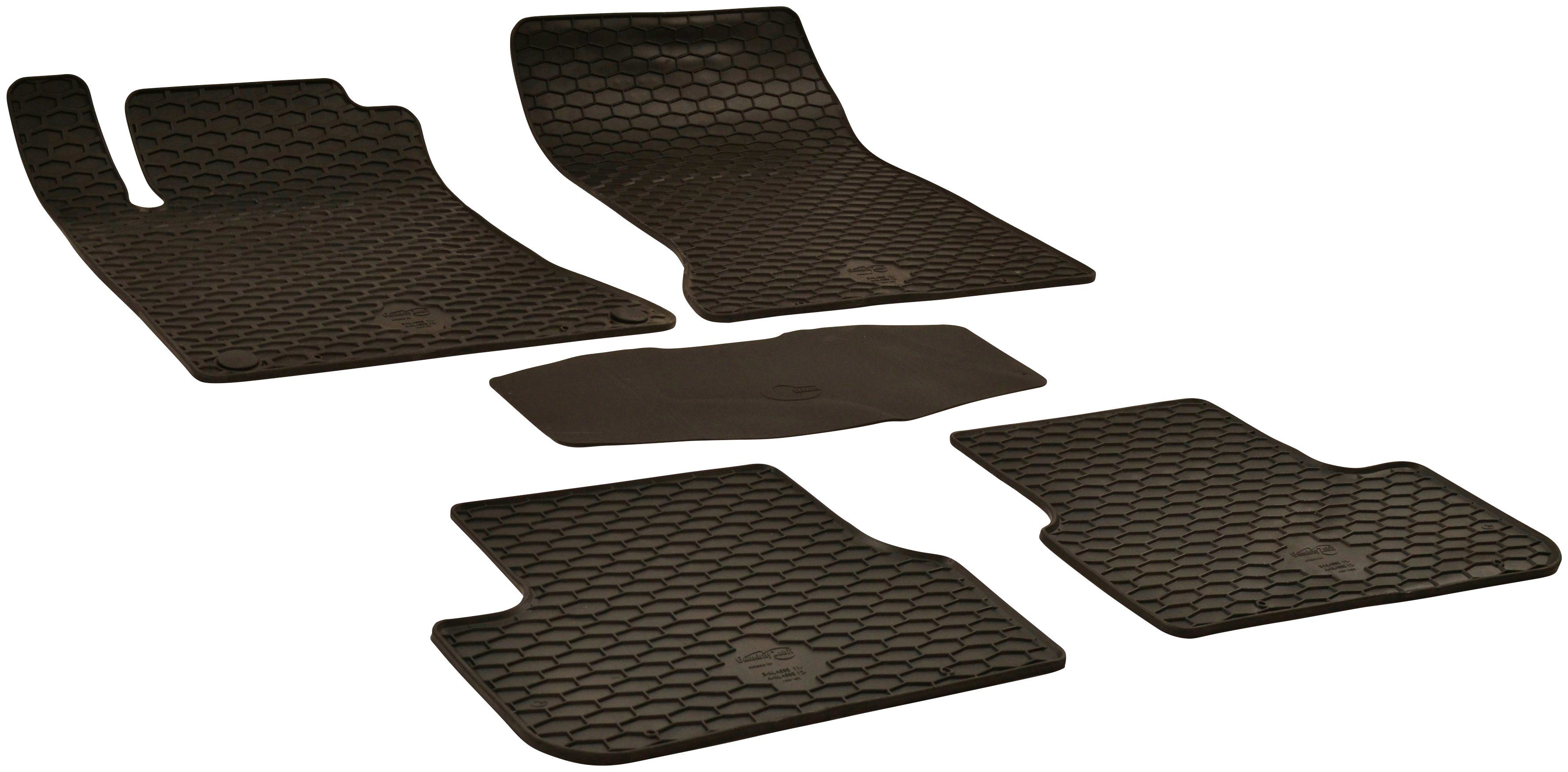 WALSER Passform-Fußmatten (5 St), für Mercedes A-Klasse, B-Klasse