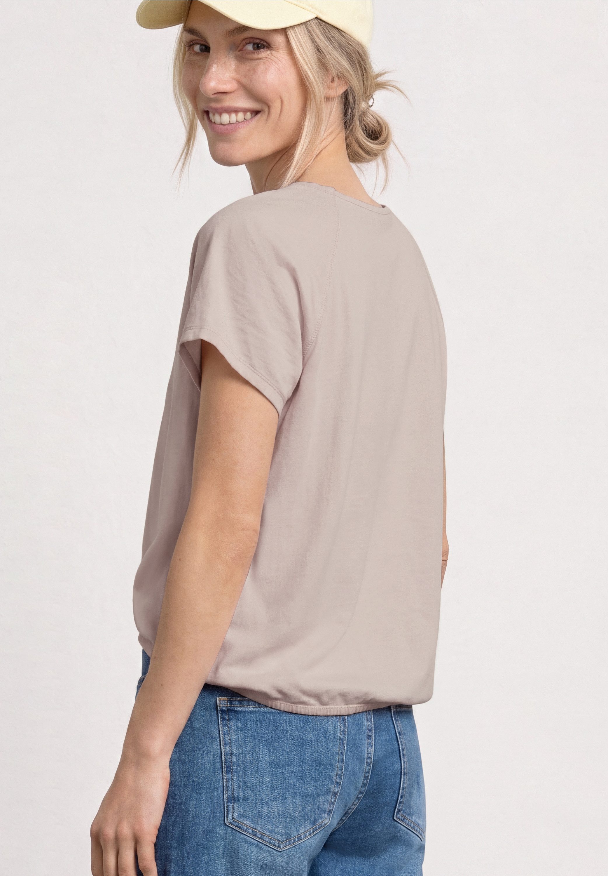 STREET ONE T-Shirt mit abgerundetem V-Ausschnitt – Bild 2 von 5